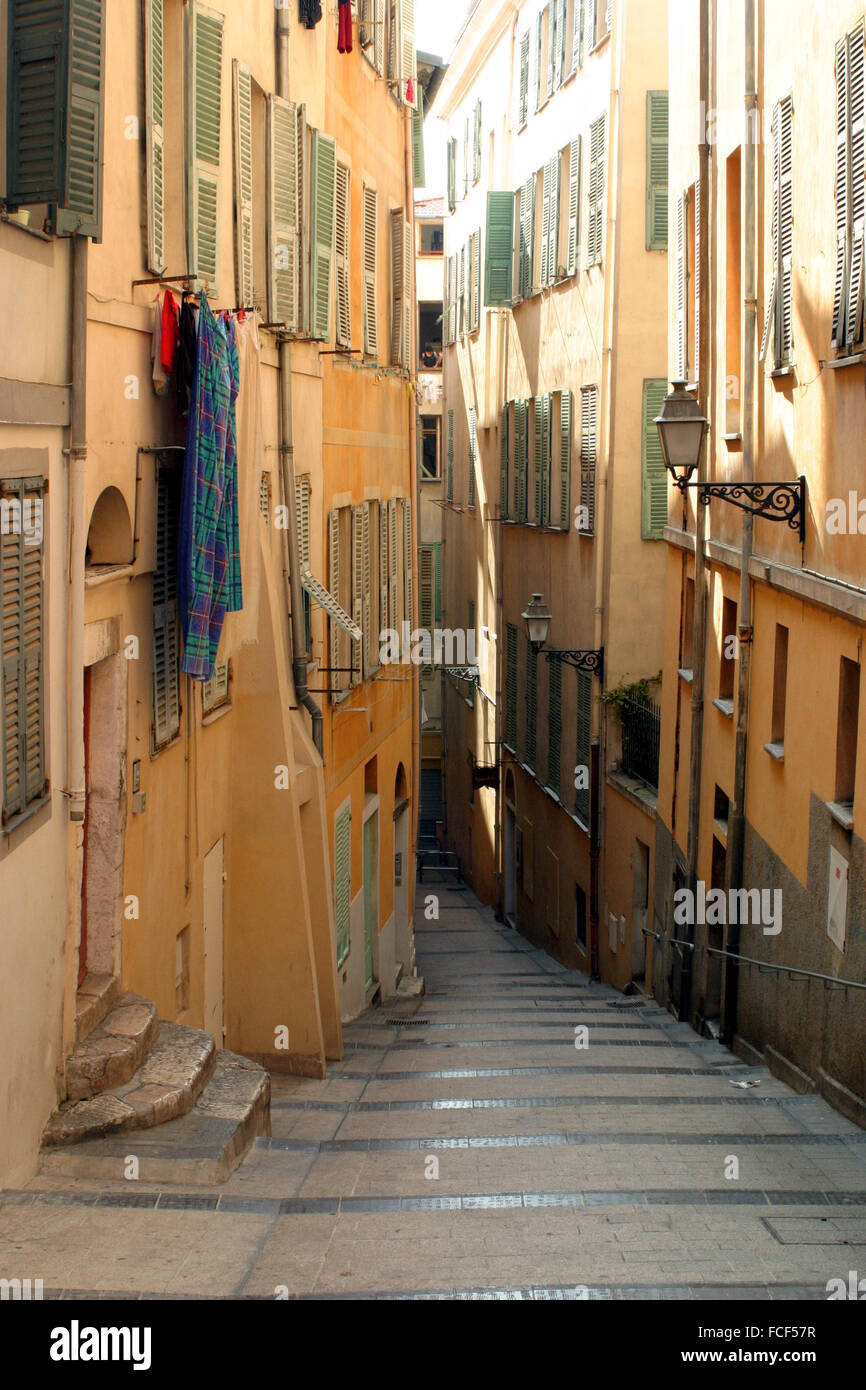 Wäscherei, Straße, Gasse, Italien, Italienisch, Stockfoto