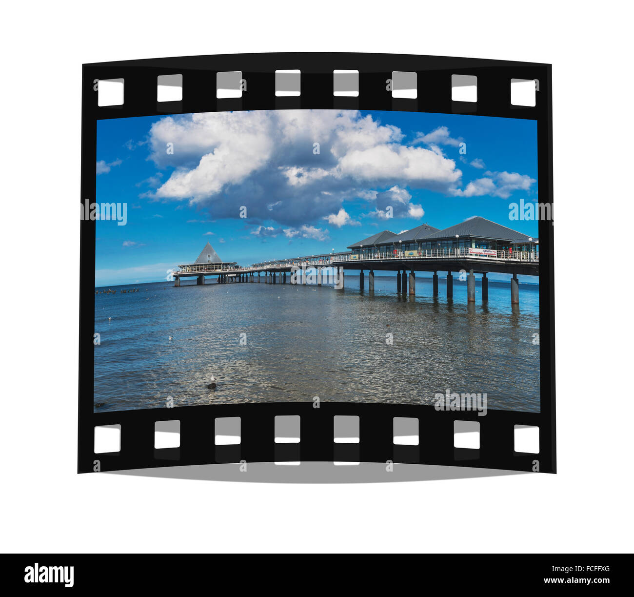 Seebruecke Heringsdorf, Pier an der Ostsee, Heringsdorf, Insel Usedom, Mecklenburg-Western Pomerania, Deutschland, Europa Stockfoto