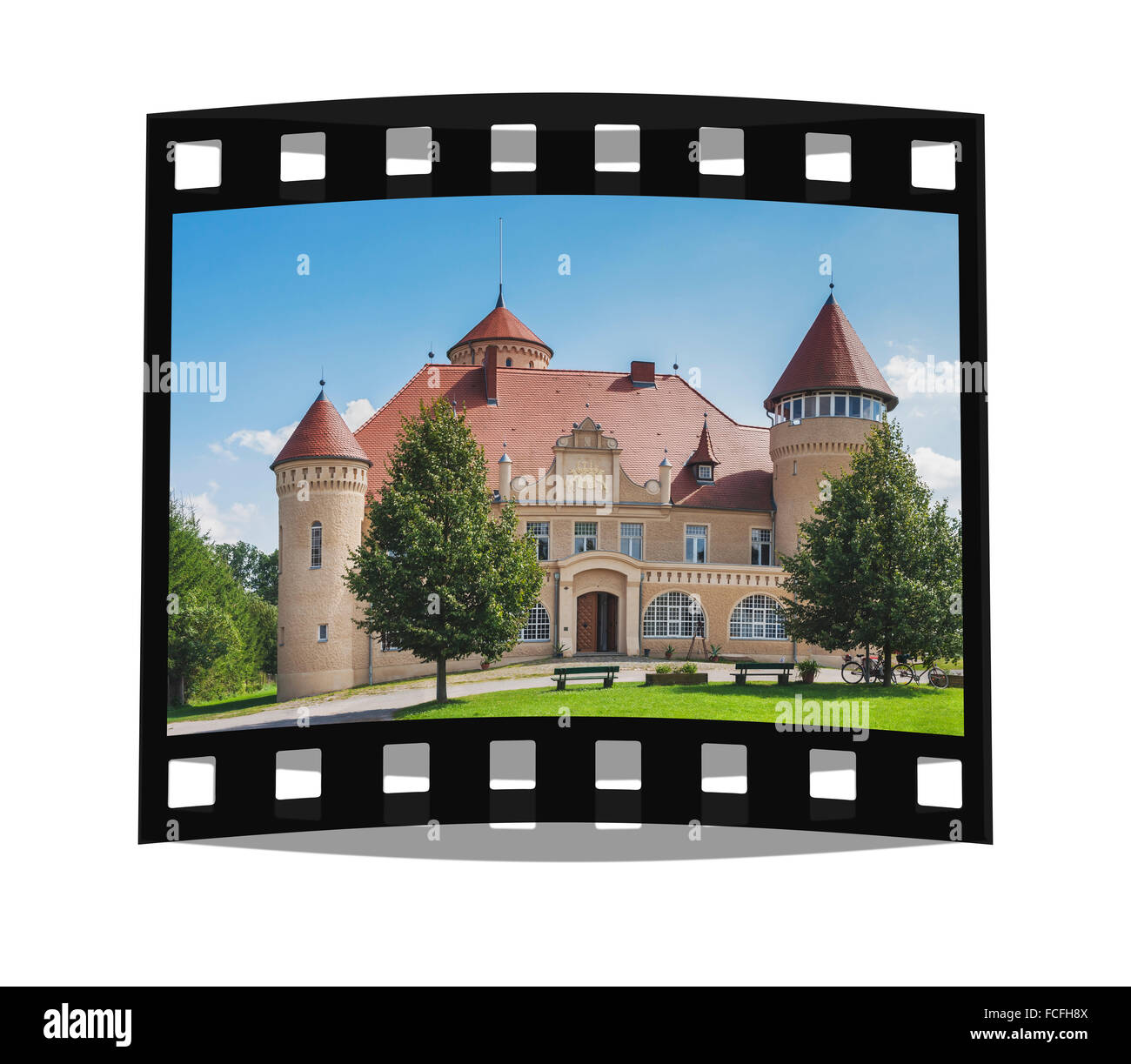 Schloss Stolpe Schloss, Insel Usedom, Landkreis Vorpommern-Greifswald, Mecklenburg-Western Pomerania, Deutschland, Europa Stockfoto