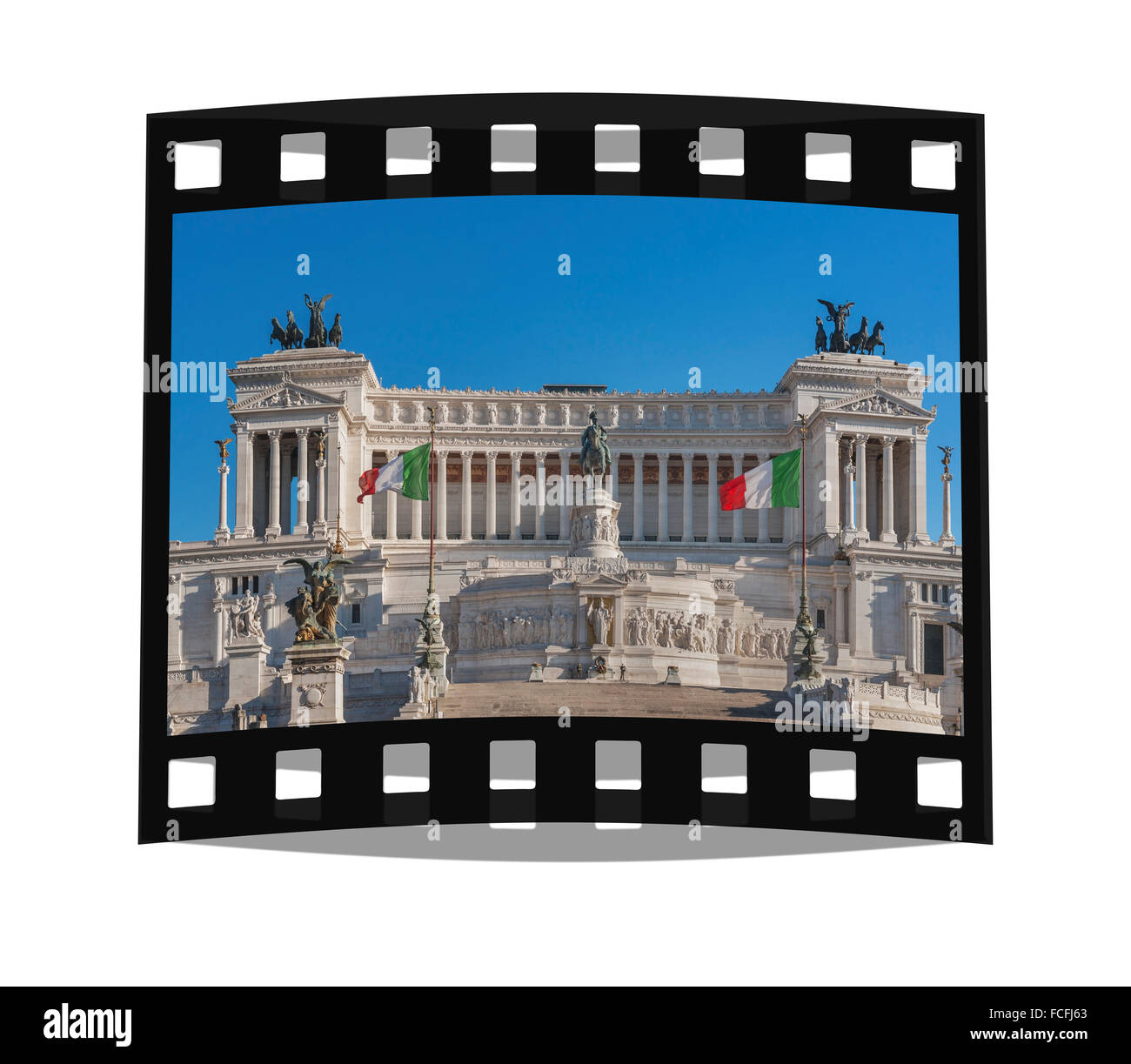 Monumento Nazionale a Vittorio Emanuele II ist ein nationales Denkmal in Rom, Lazio, Italien, Europa Stockfoto