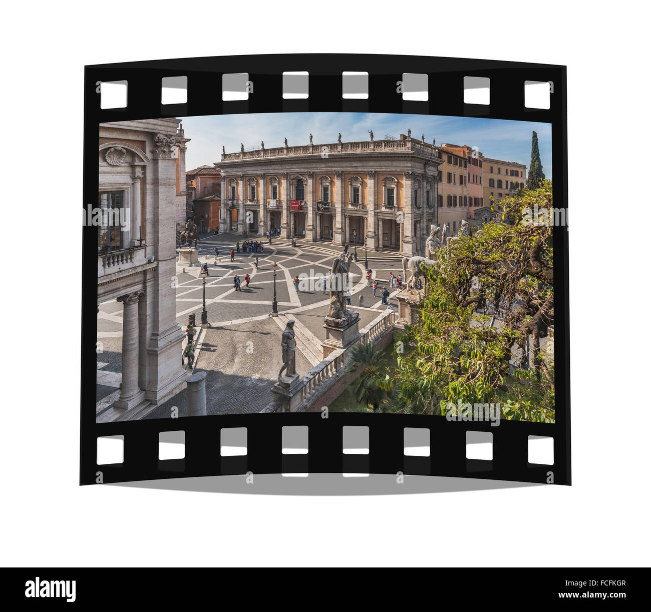 Palast der Restauratoren am Piazza del Campidoglio, Kapitol, Rom, Latium, Italien, Europa Stockfoto