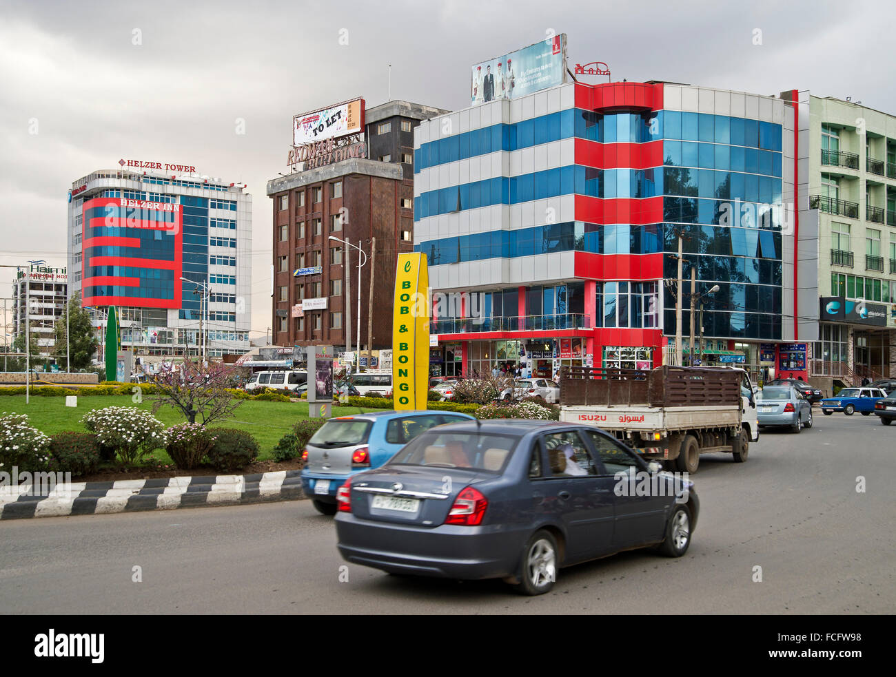 Äthiopien, Addis Abeba (Addis Abeba): Das Stadtzentrum Stockfoto
