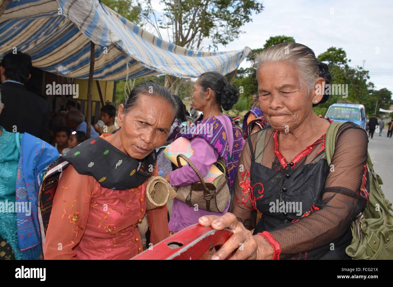 Partygirls Lake Toba Stockfoto