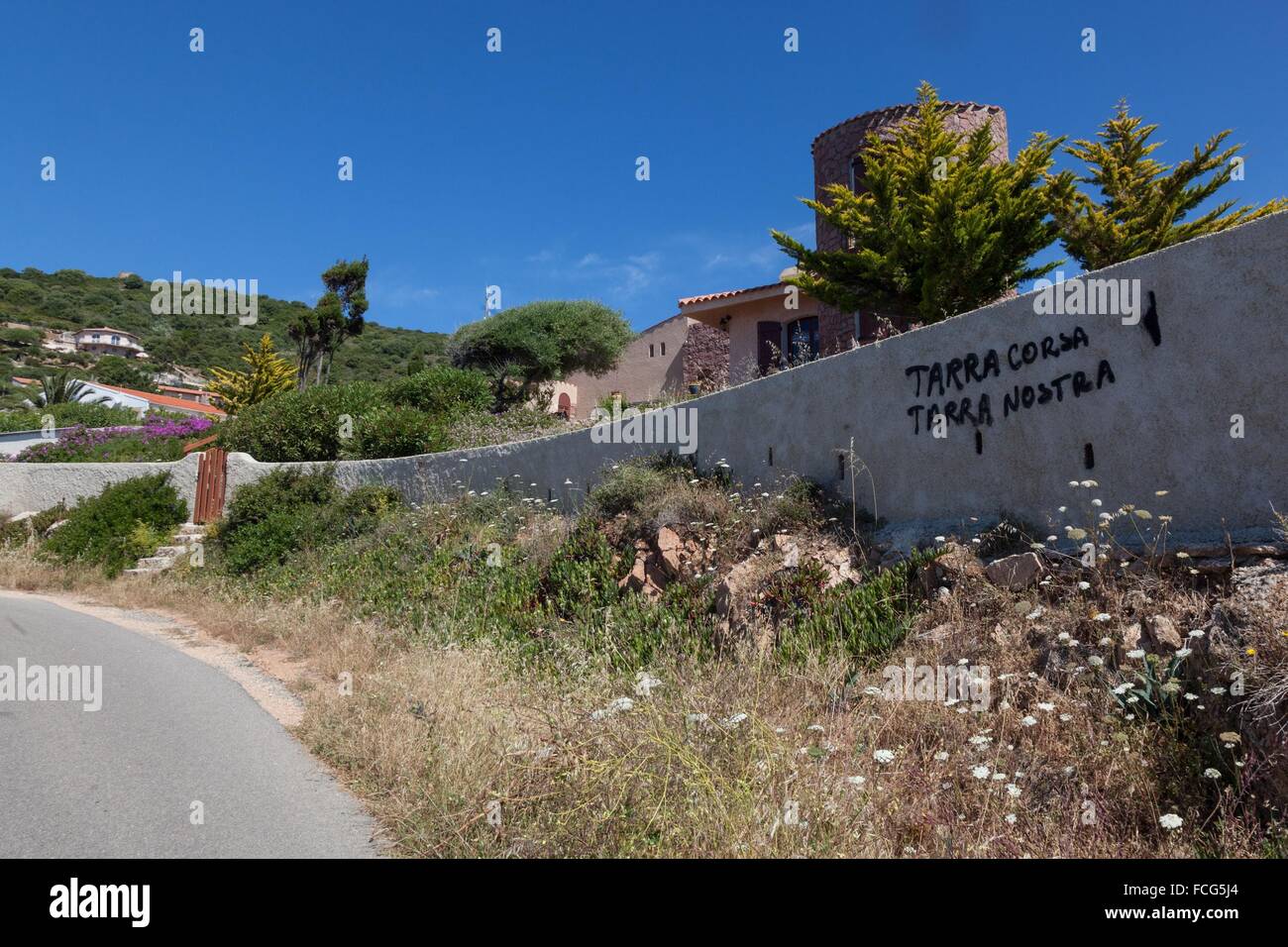 AUßENILLUSTRATION SÜD-KORSIKA (2A), FRANKREICH Stockfoto