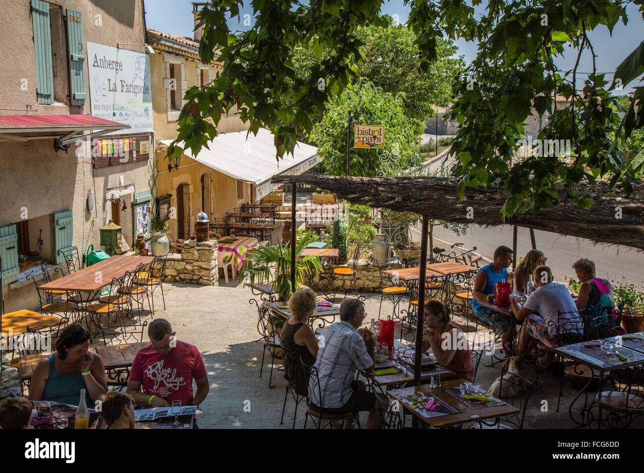 NATURSCHUTZGEBIET DER SCHLUCHTEN DER ARDÈCHE, ARDÈCHE (07), RHONE-ALPES, FRANKREICH Stockfoto