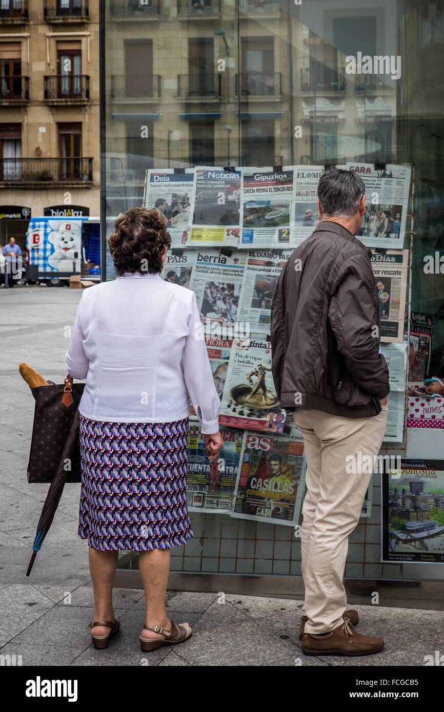 HL. SEBASTIAN, DONOSTIA, EUROPÄISCHE KULTURHAUPTSTADT 2016 KULTUR, BASKENLAND, SPANIEN Stockfoto