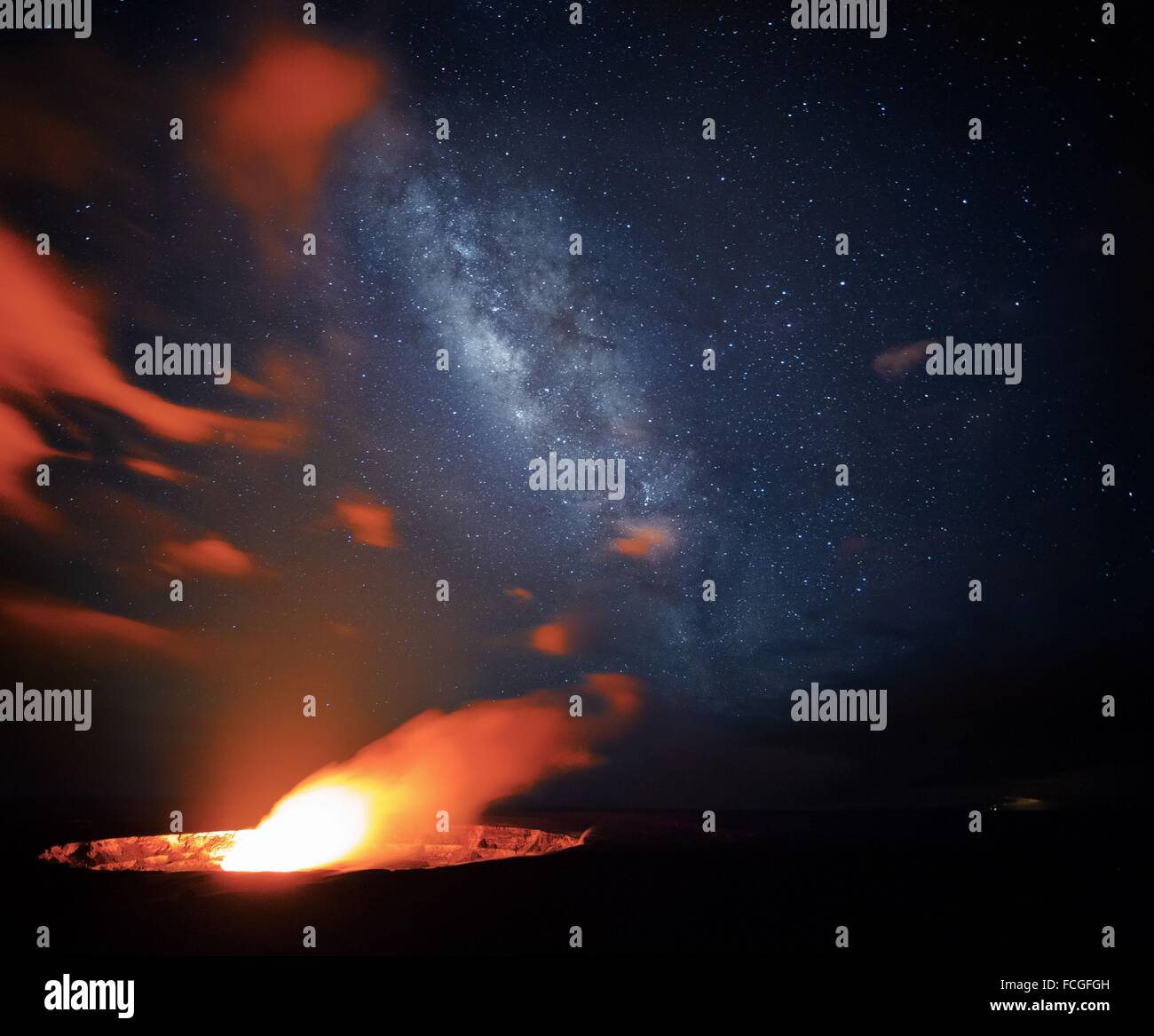 LANDSCHAFTEN UND VULKANE AUF HAWAII, VEREINIGTE STAATEN, USA Stockfoto