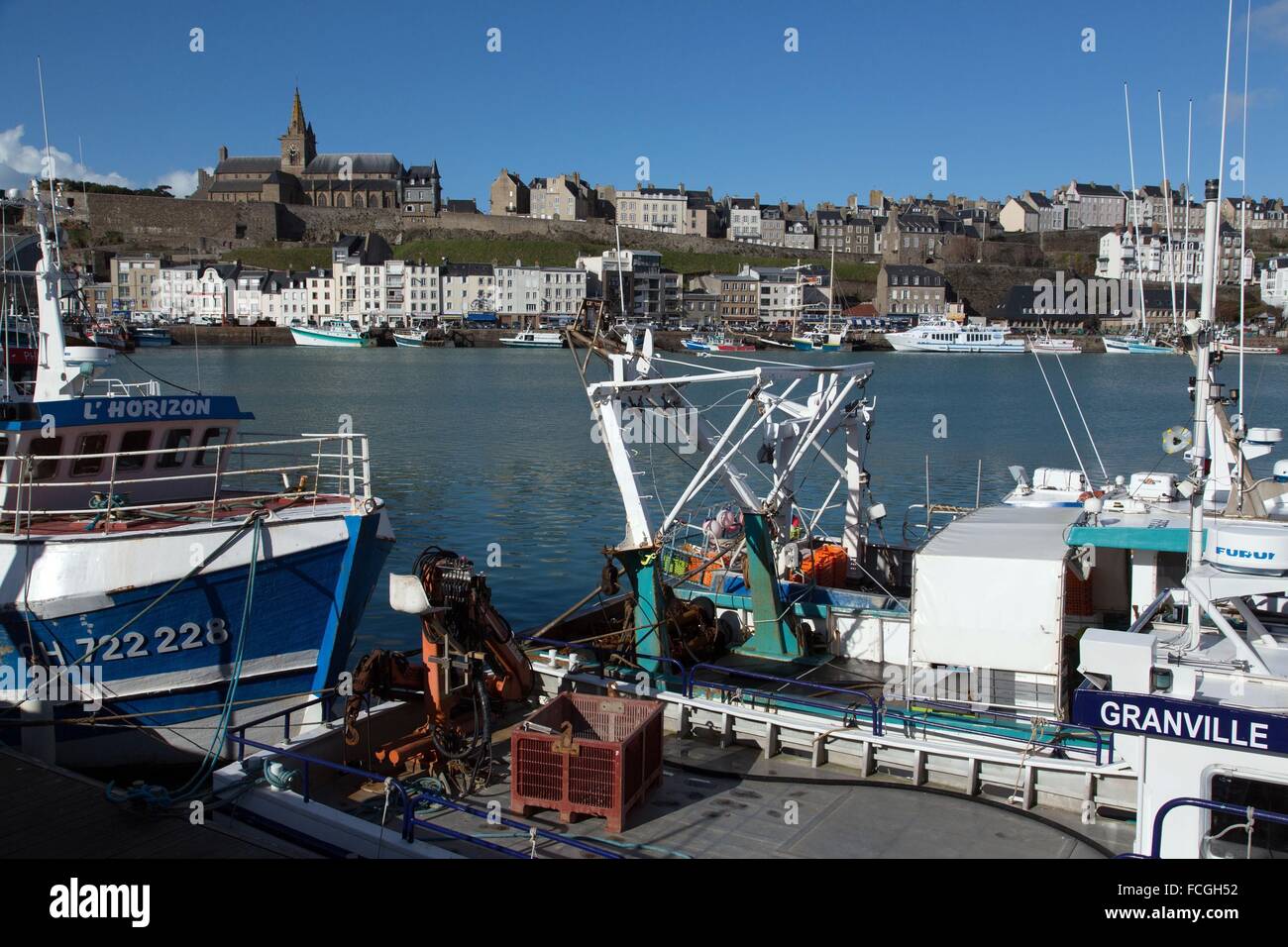 ABBILDUNG VON GRANVILLE, MANCHE, FRANKREICH Stockfoto