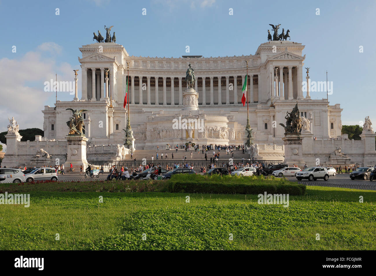 Das National Monument von Vittorio Emanuele II in Rom, Italien; Altare della Patria, Altar des Vaterlandes Stockfoto