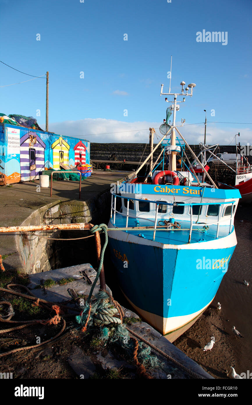Cahar Star, Fischerboot Balbriggan Hafen Stockfoto