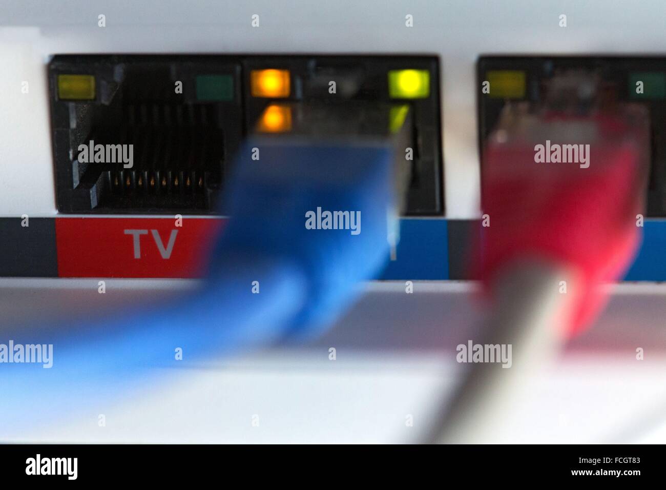 DIE ADSL-TECHNOLOGIE Stockfoto