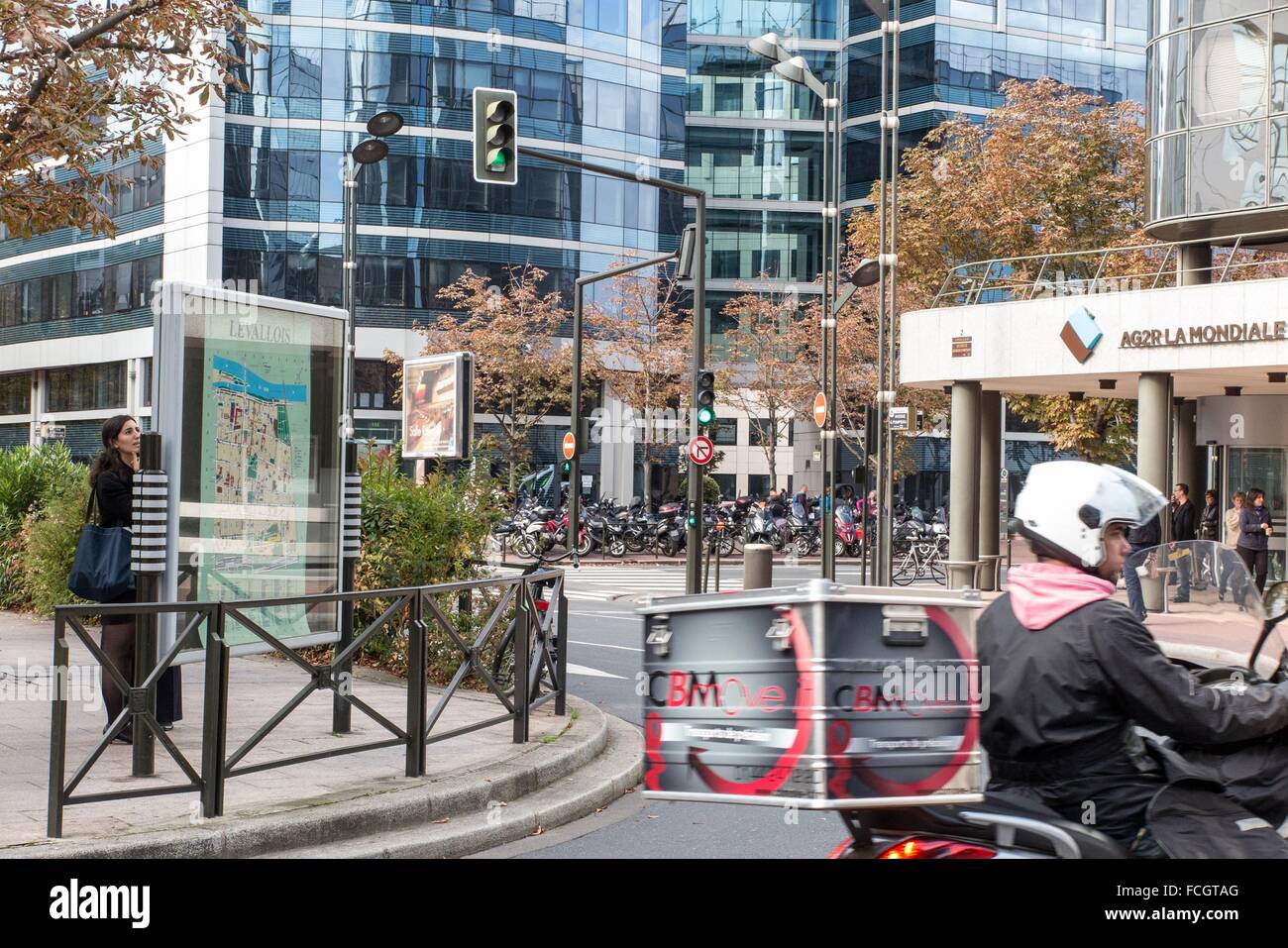 ABBILDUNG LEVALLOIS PERRET, (92) HAUTS DE SEINE, ILE DE FRANCE, FRANKREICH Stockfoto