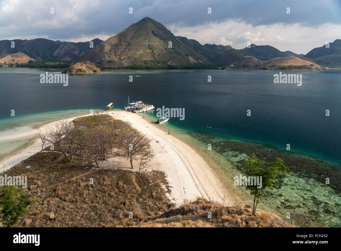 Indonesien Nusa Tenggara Strand der Kelor Insel am Rande des Komodo National Park Stockfoto
