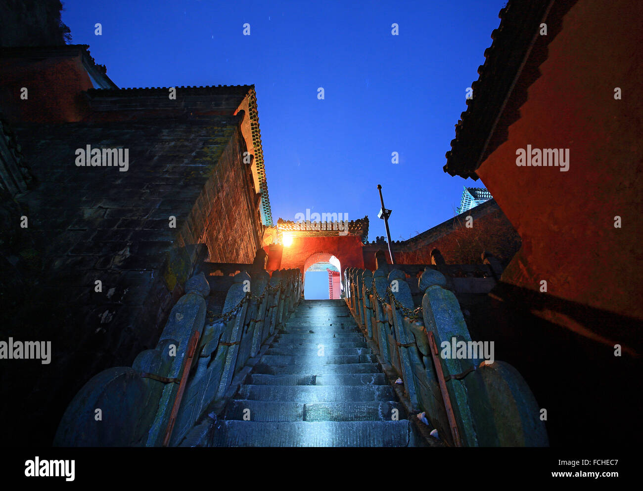 Hubei Wudang Gebirge Stockfoto