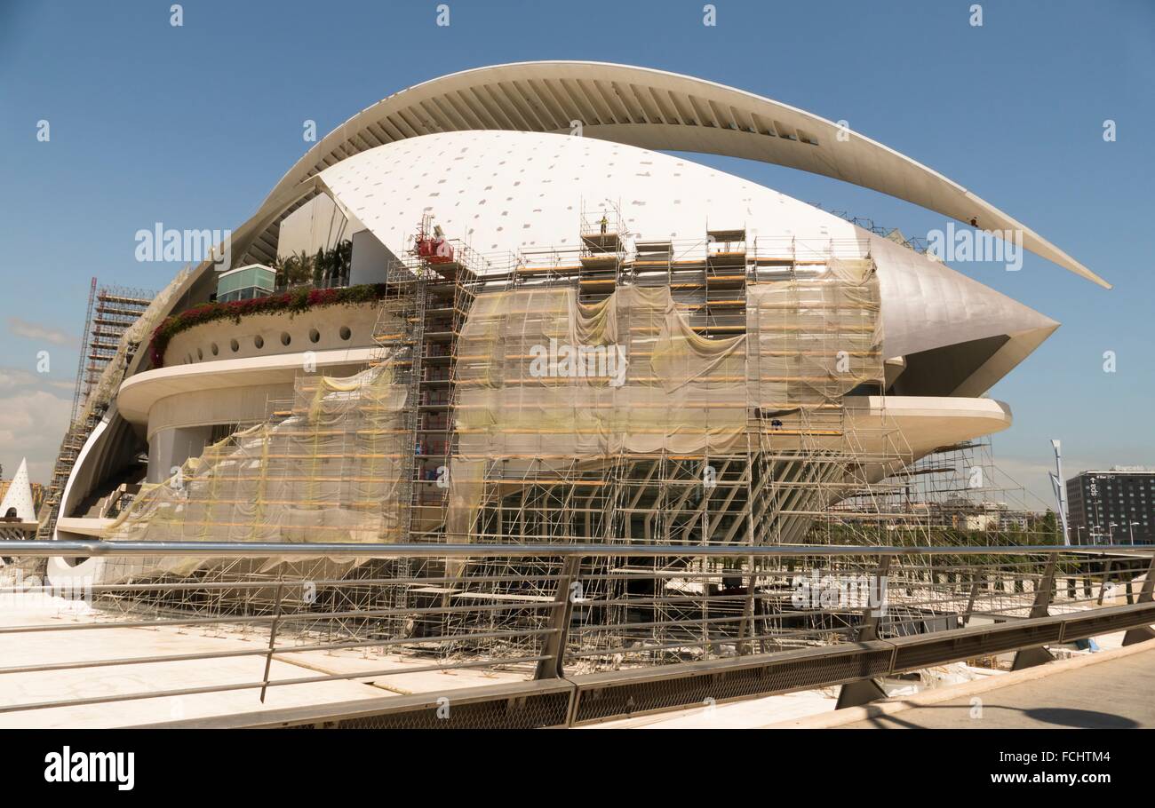 Palau de Les Arts Reina Sofia Opernhaus im Bau, Stadt der Künste und Wissenschaften, Valencia