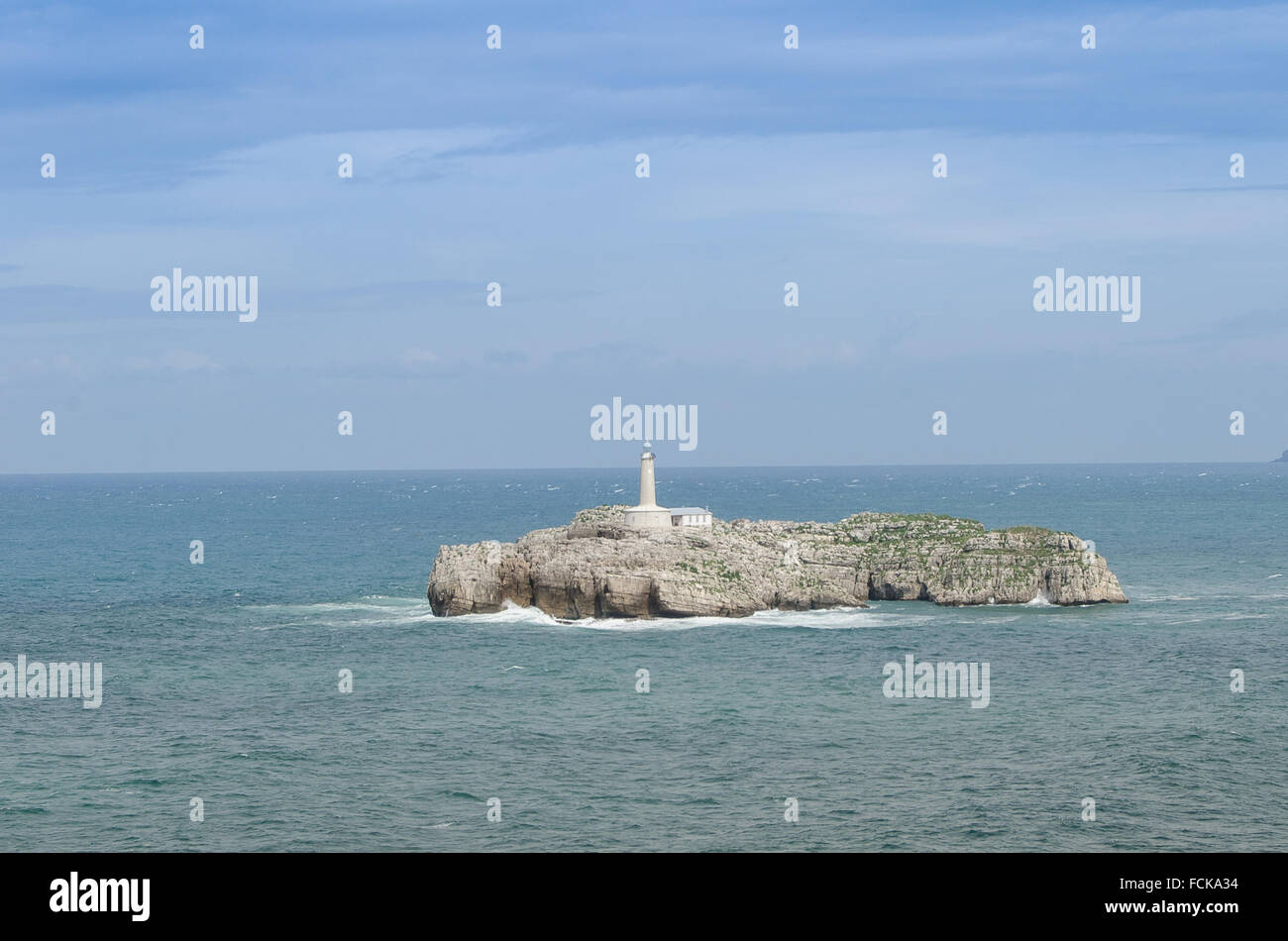 Santander Küste Leuchtturm. Kantabrien Nordspanien Stockfoto