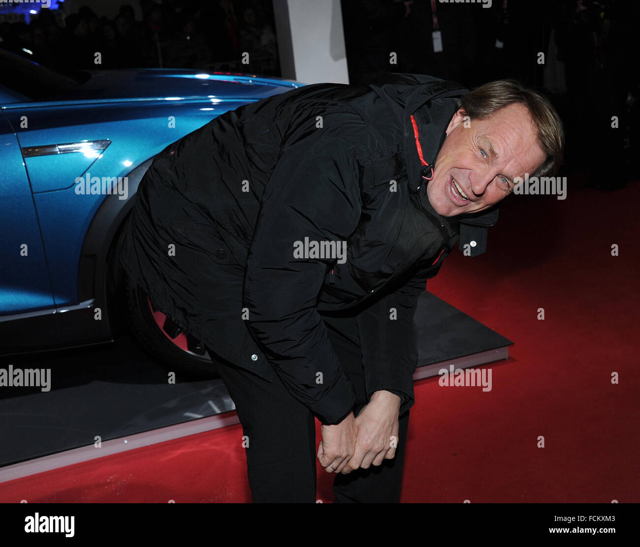 Deutsche ehemalige pro Skifahrerin Markus Wasmeier, Ankunft am "Audi Night" in Kitzbühel, Österreich, 22 Januar 2016. "Audi Night" öffnet traditionell das spektakuläre Rennwochenende mit dem 76. Hahnenkamm-Rennen. FOTO: URSULA DÜREN/DPA Stockfoto