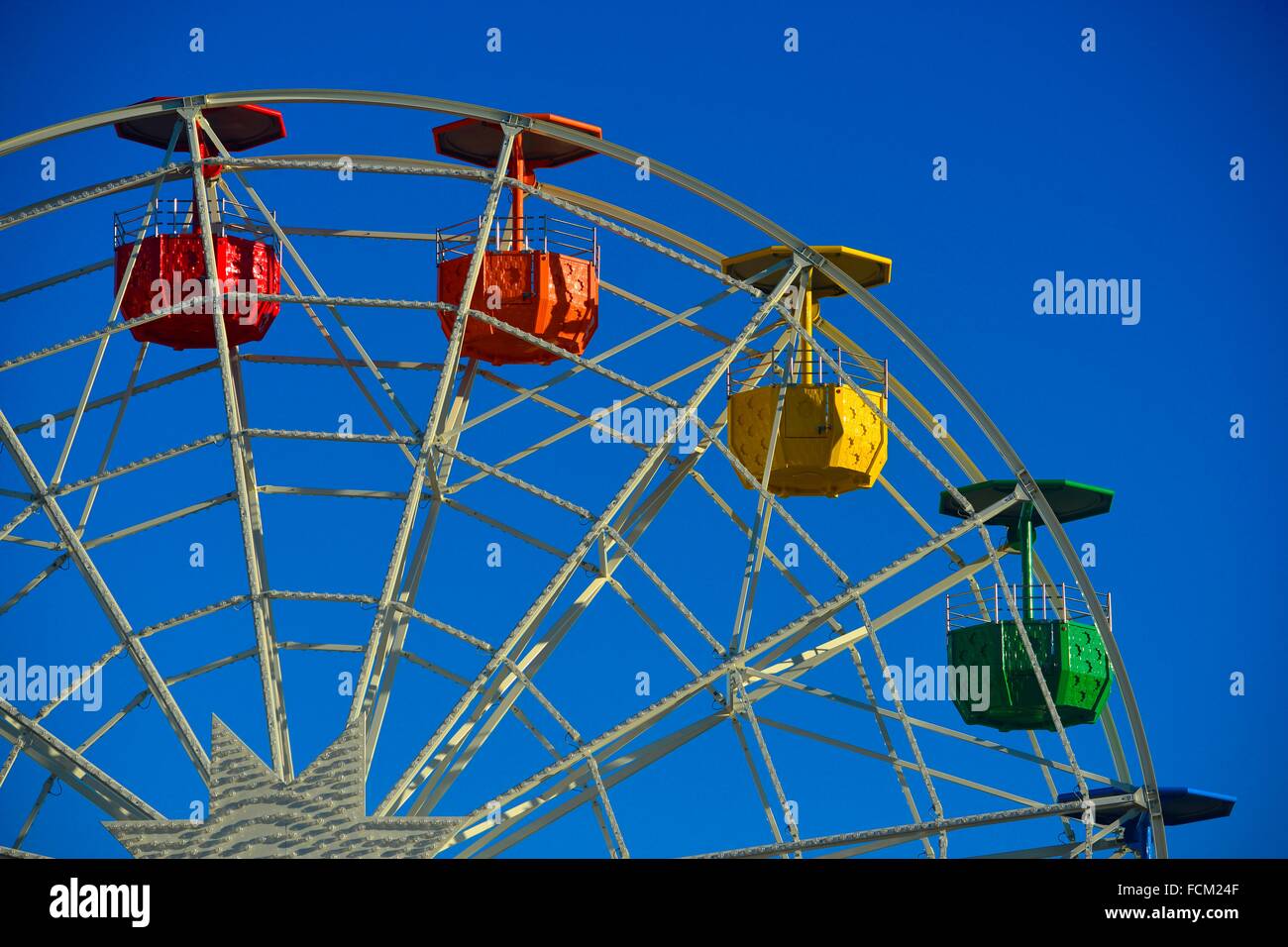 Das Riesenrad am Tibidabo, Barcelona, Katalonien, Spanien. Stockfoto