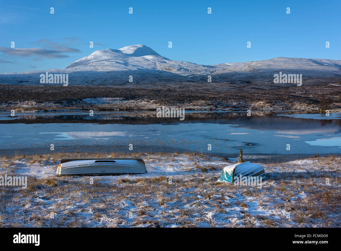 Loch Awe, Ledmore, Sutherland, Schottland, Vereinigtes Königreich Stockfoto