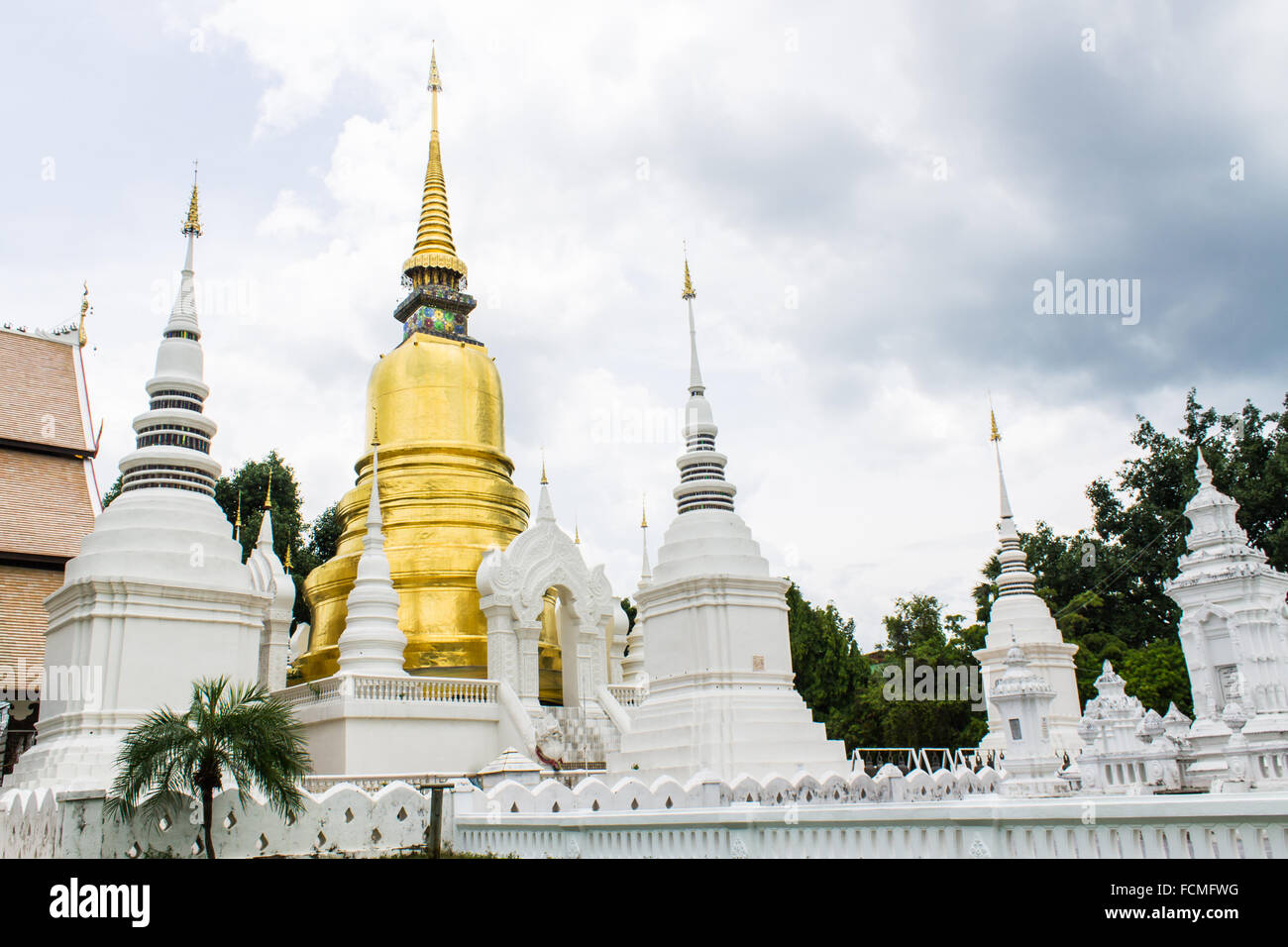 Pagode am Wat Suan Dok in Chiang Mai, Thailand Stockfoto