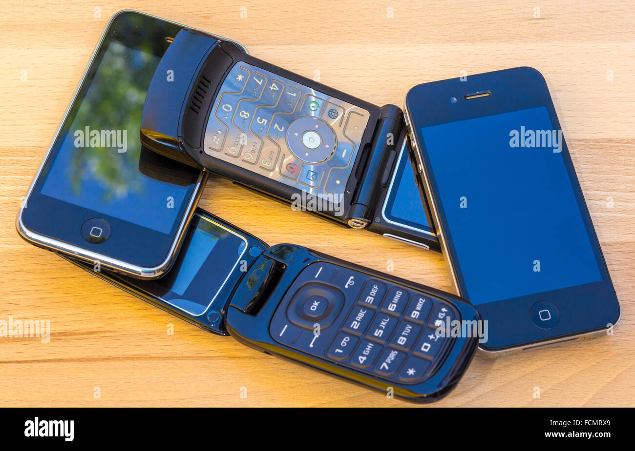 Cell phones Stockfoto
