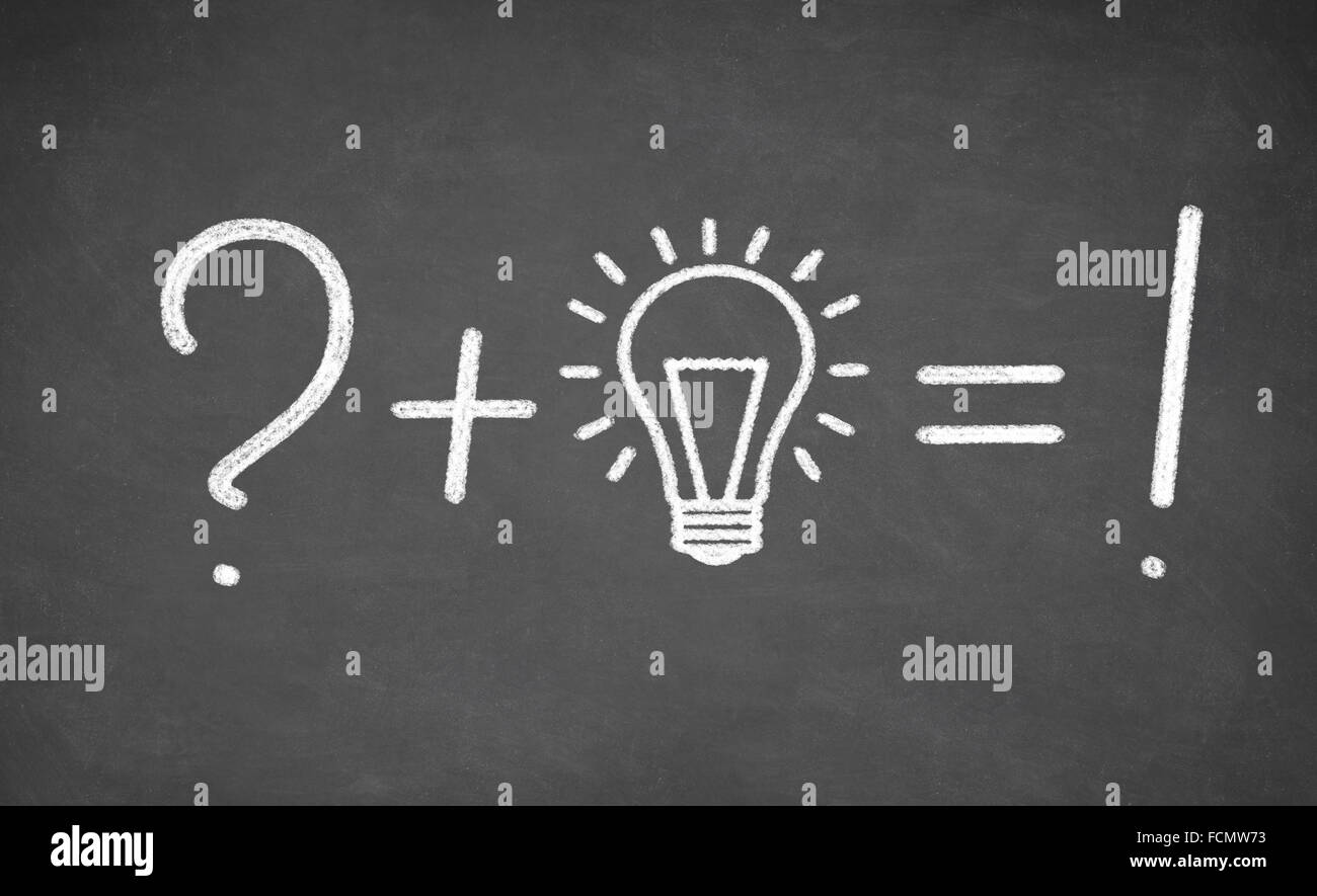 Idee der Glühbirne Stockfoto
