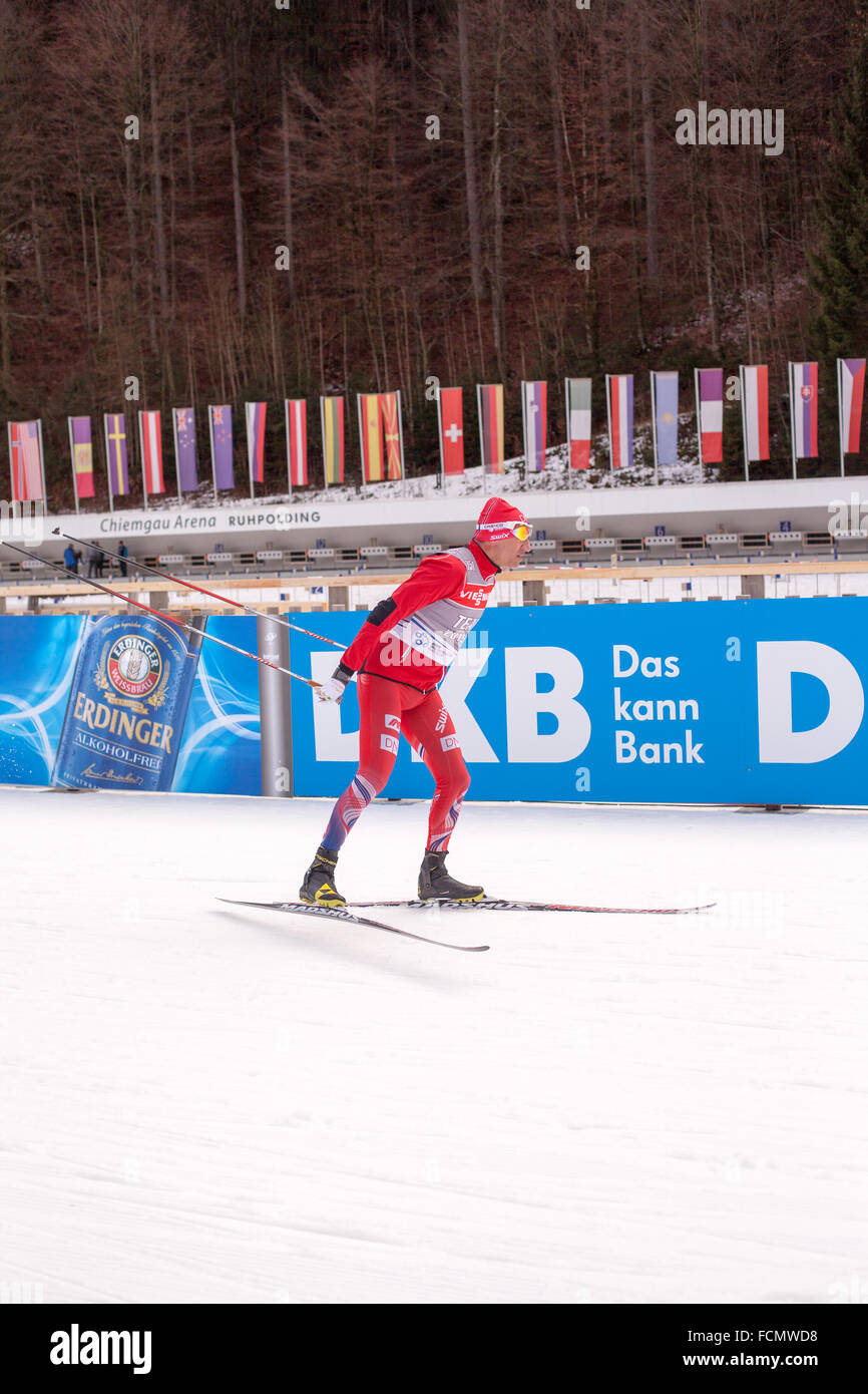 Ruhpolding, Deutschland, 01.06.2016: Norwegische Biathletin vor der Biathlon-WM in Ruhploding Stockfoto