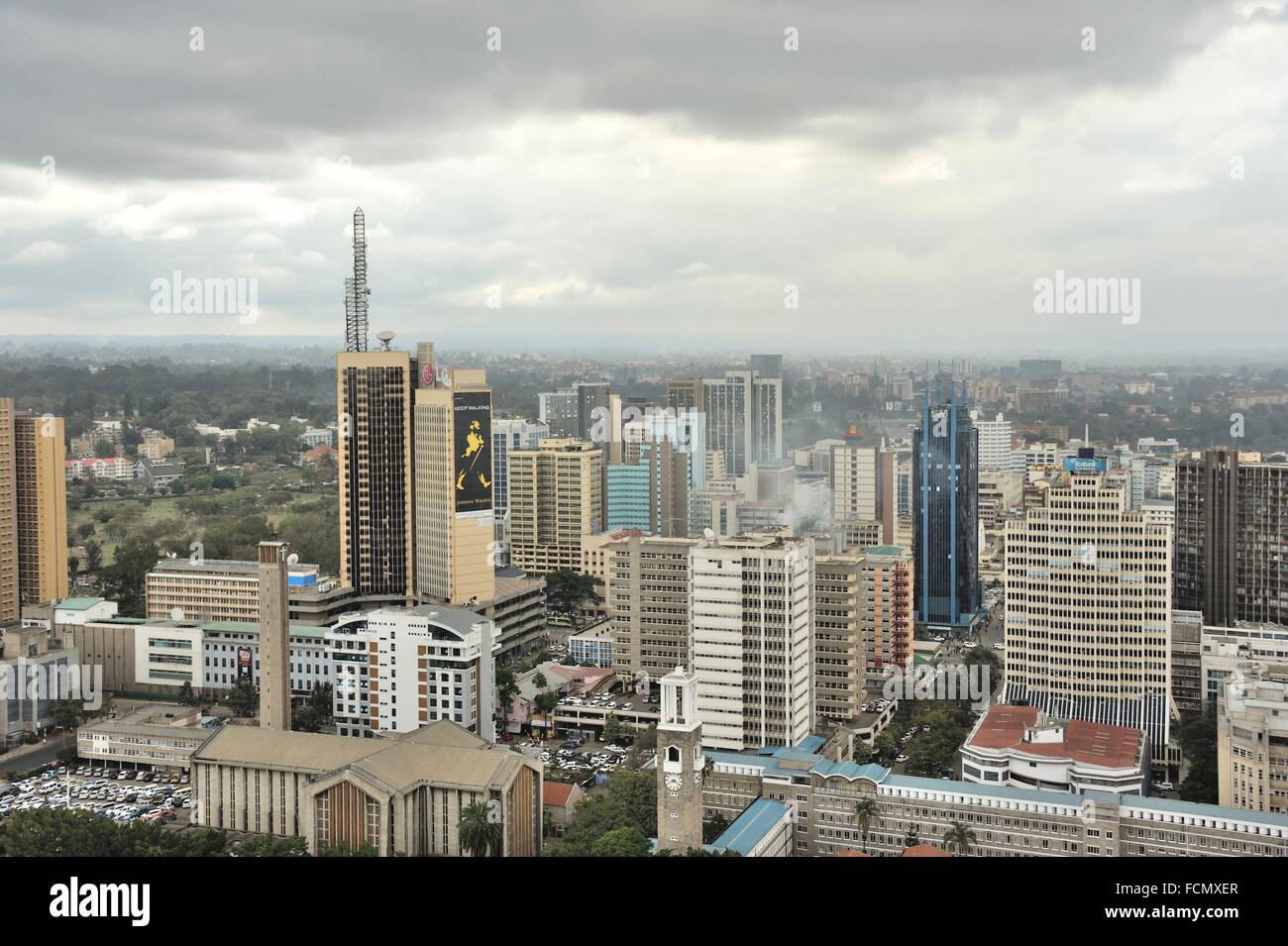 Die Stadt Nairobi Stadt Kenia Stockfotografie Alamy