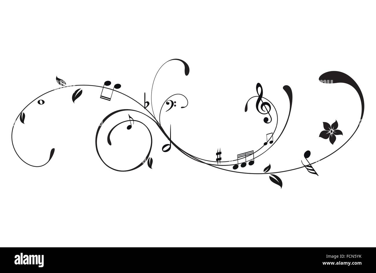 Musik-Noten Stock Vektor