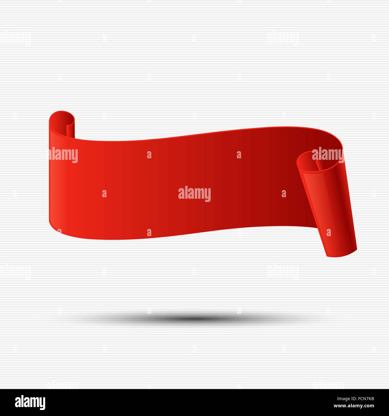 Abstrakt rot geschwungene Papier Banner für Ihr design Stock Vektor