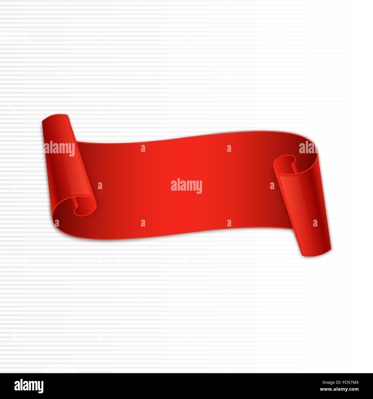 Abstrakt rot geschwungene Papier Banner für Ihr design Stock Vektor