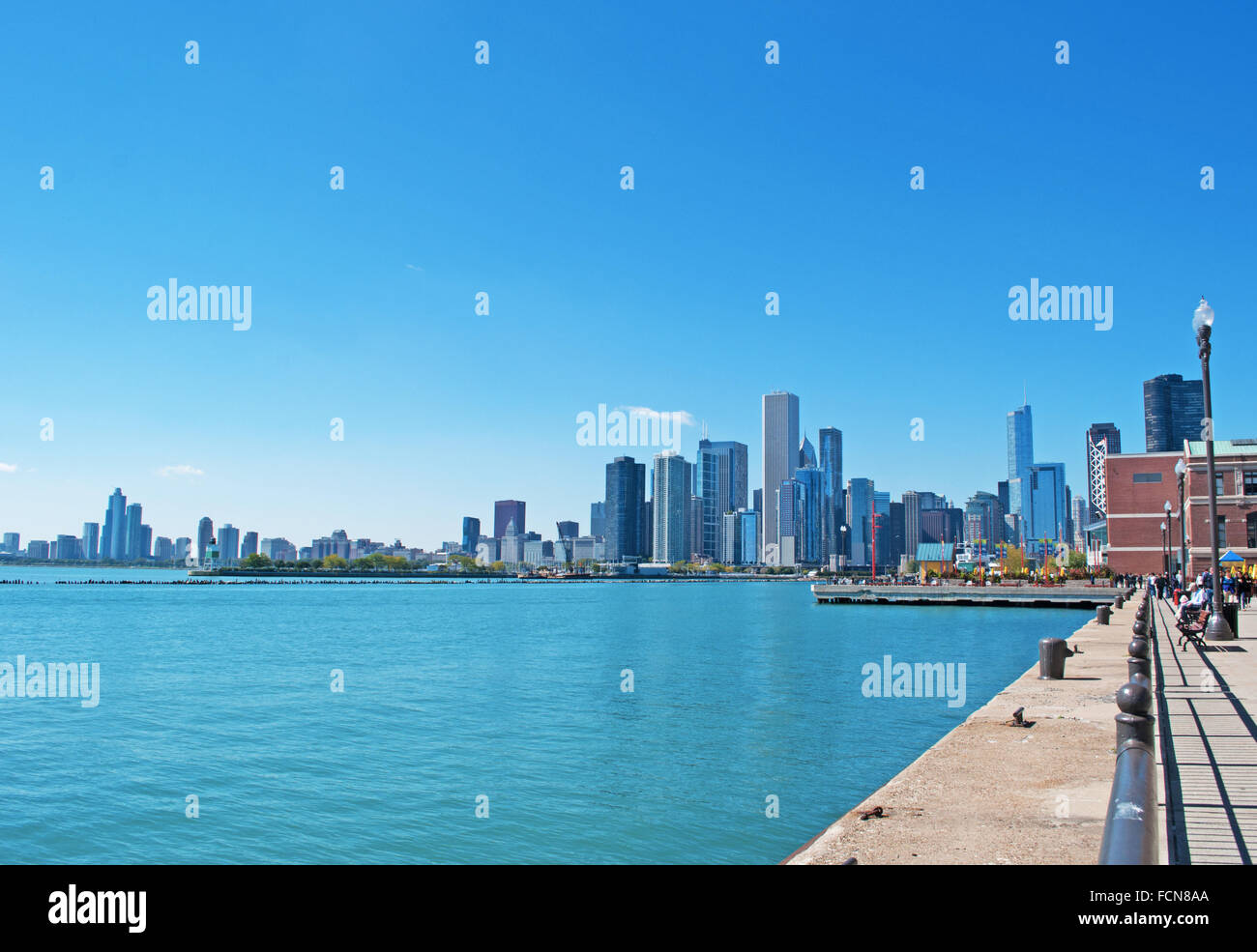 Chicago, Michigan Lake, Illinois, Vereinigte Staaten von Amerika, Usa Stockfoto