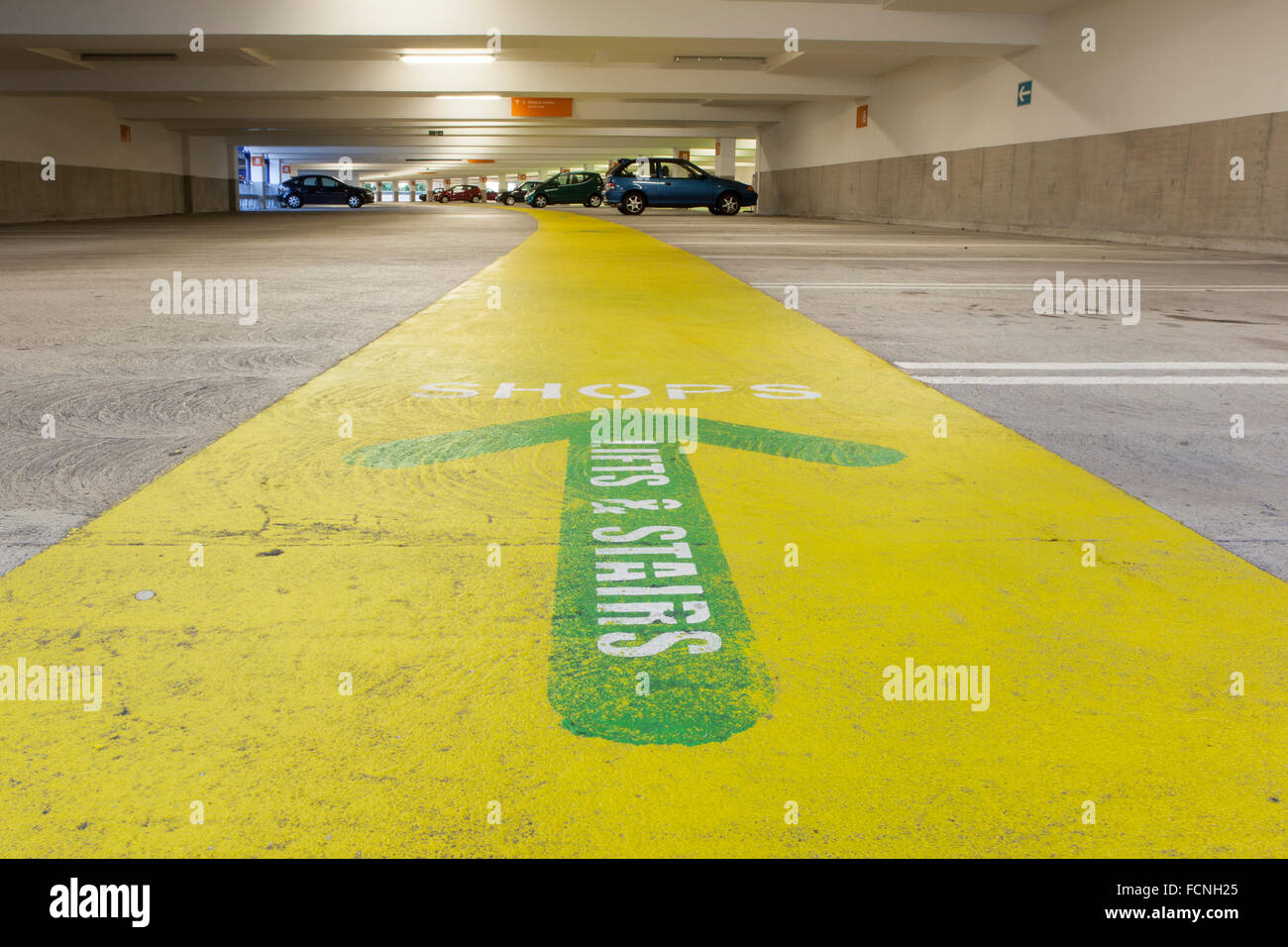 Cabot Circus Parkplatz, Bristol Stadtzentrum, UK Stockfoto