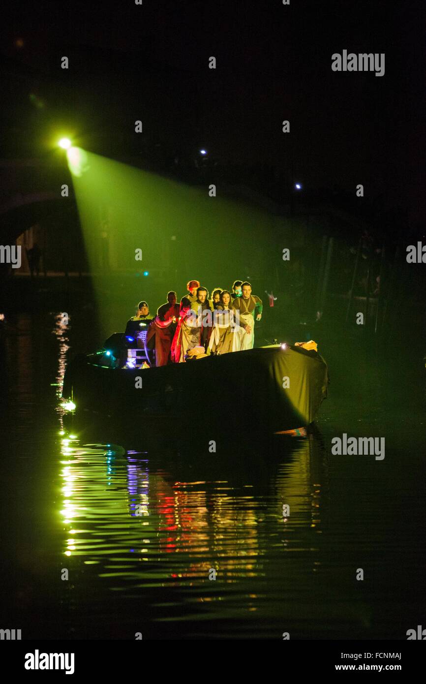 Venedig, Italien. 23. Januar 2016. Festival auf dem Wasser, Venedig, Italien. Bildnachweis: Manuel Bianconi/Alamy Live-Nachrichten Stockfoto