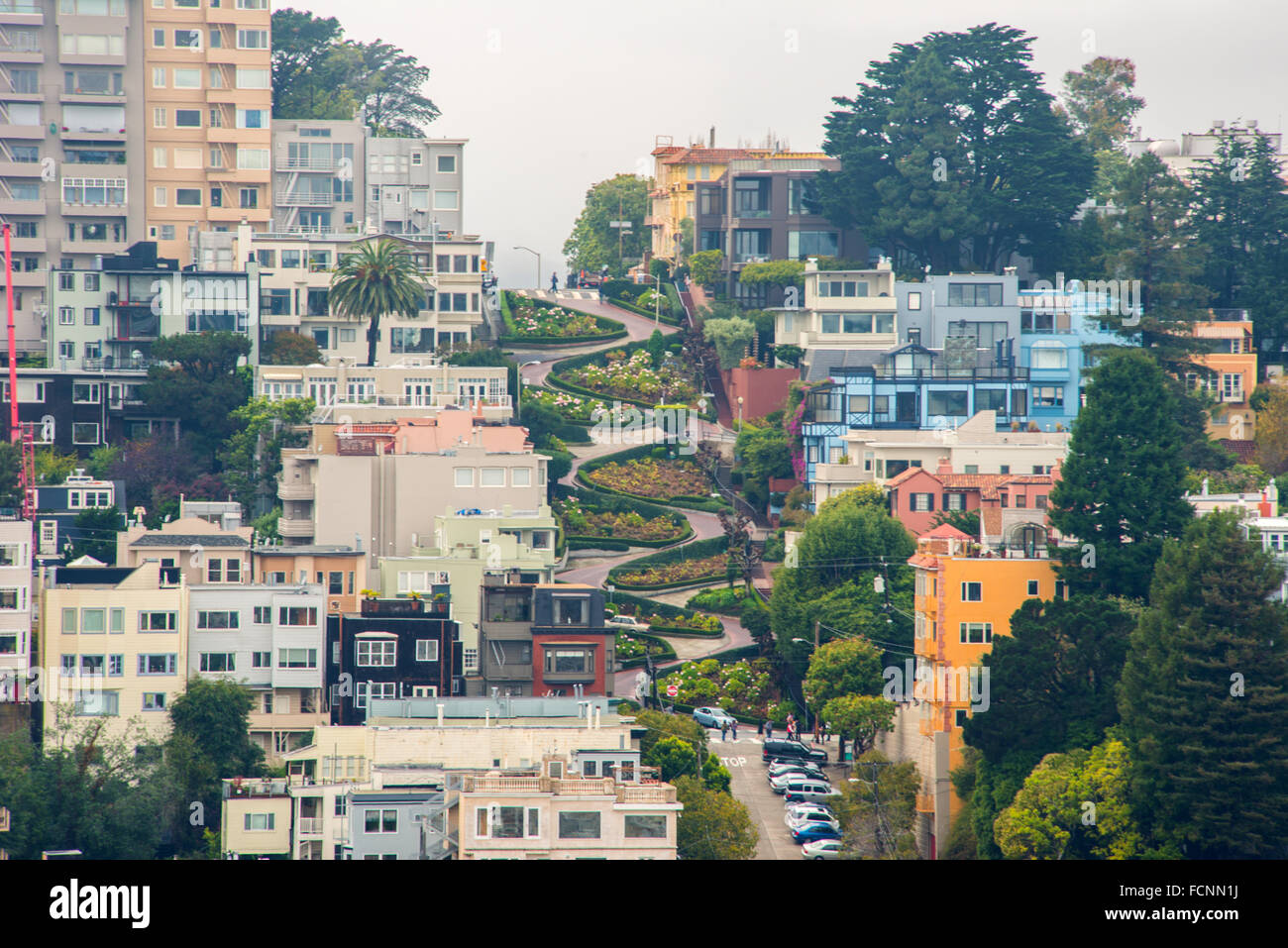 Lombard Street, San Francisco Stockfoto