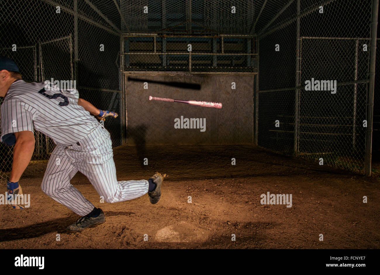 LOS ANGELES, CA-01 Dezember: American Baseball Teig, 1st Base in Los Angeles, Kalifornien auf 1. Dezember 2003 ausgeführt. Stockfoto