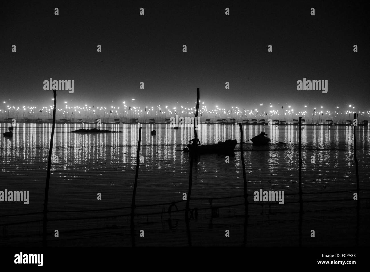 Gange River, Allahabad, Indien Stockfoto