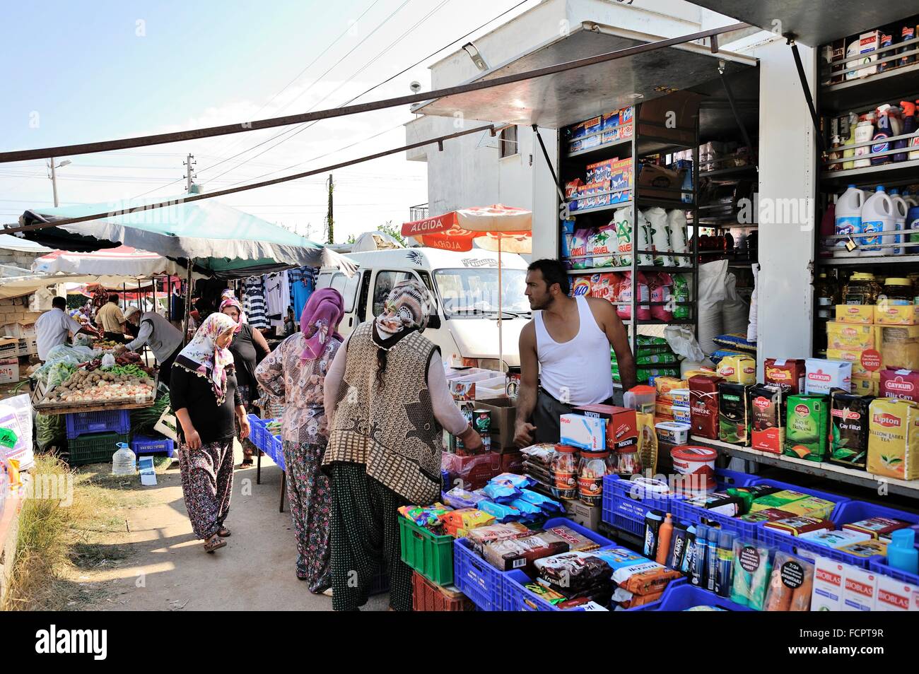Straßenmarkt, Antalya, Türkei Stockfoto