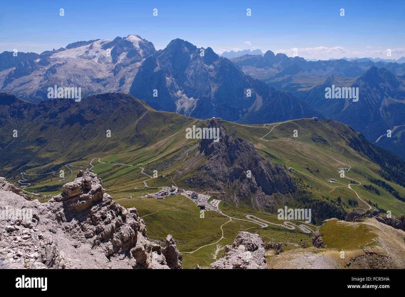 Marmolata in Den Italienischen Dolomiten - Marmolada Berg in italianDolomites Stockfoto