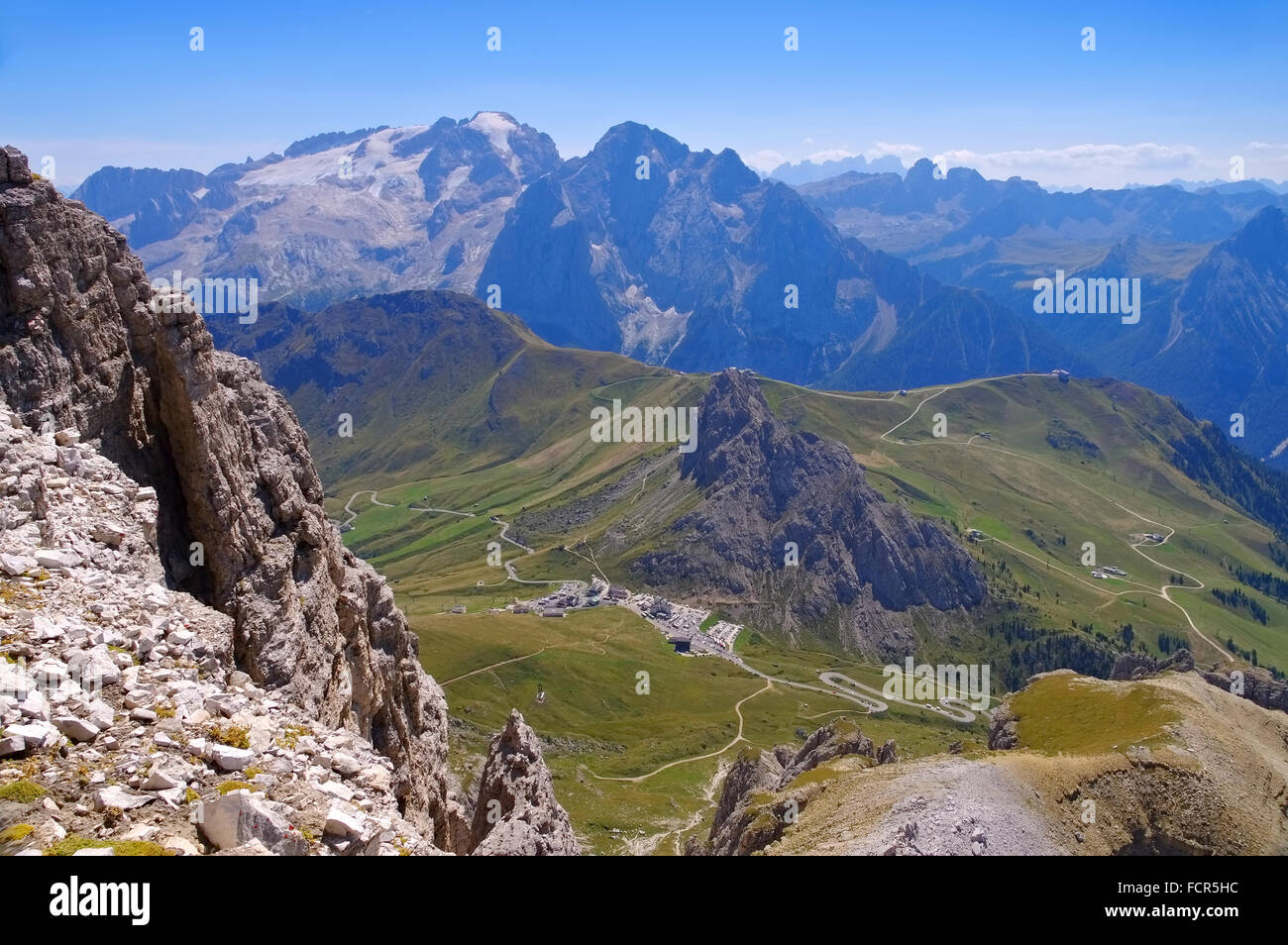 Marmolata in Den Italienischen Dolomiten - Marmolada Berg in italianDolomites Stockfoto