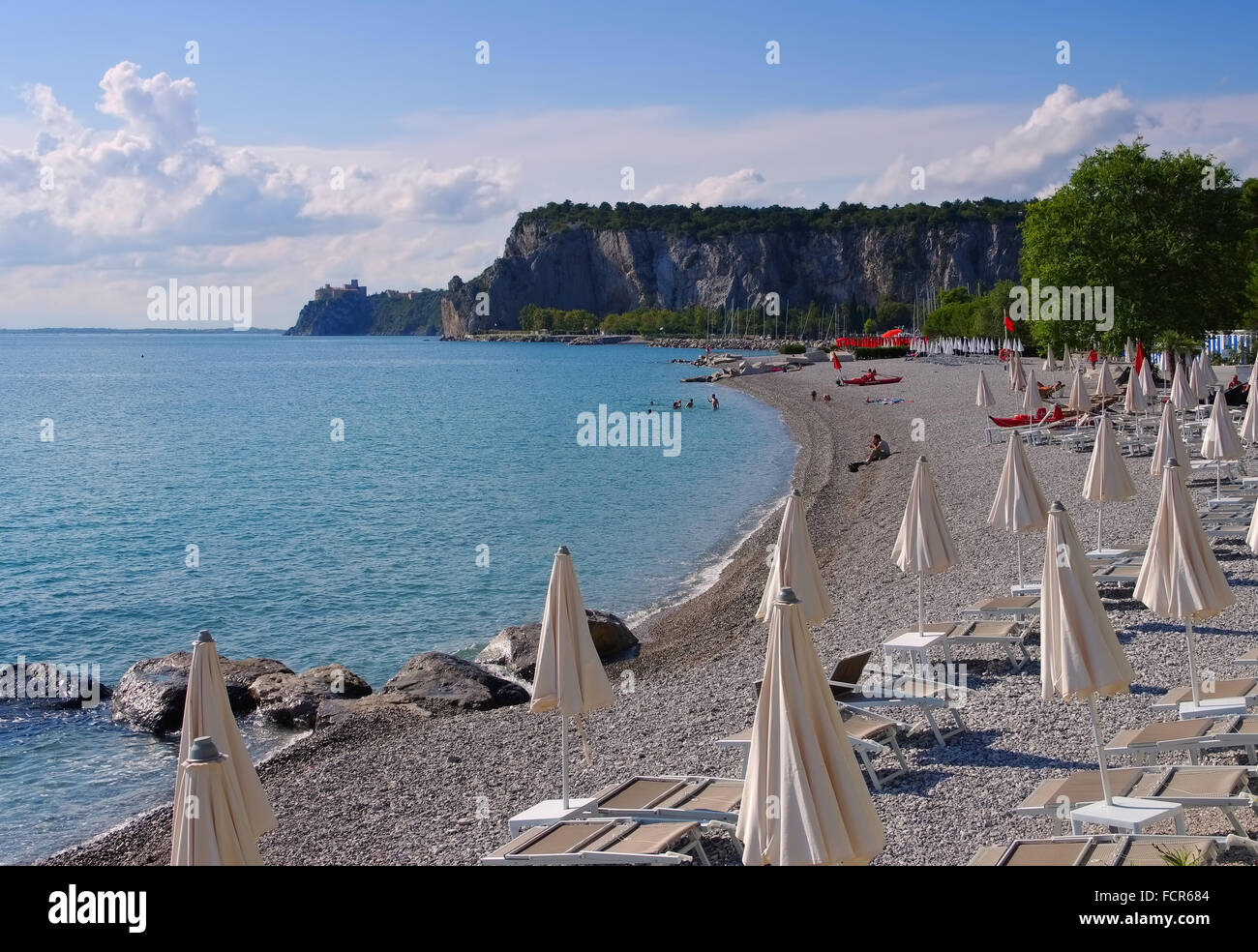 Sistiana Strang Sistiana Strand in der Nähe von Triest
