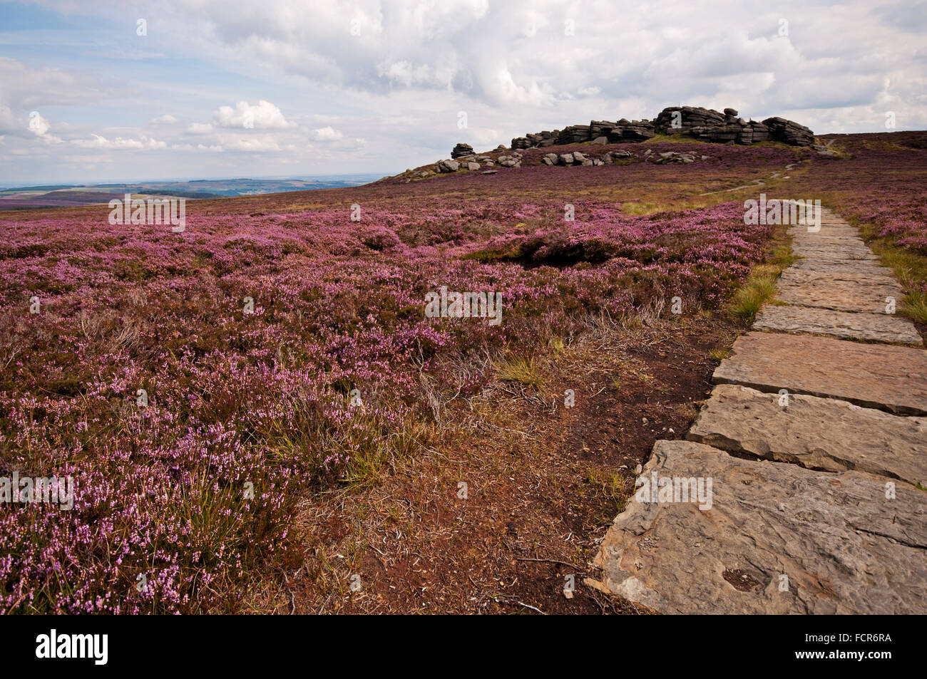 Annäherung an hinteren Tor von verlorenen Lad im Peak District National Park Stockfoto