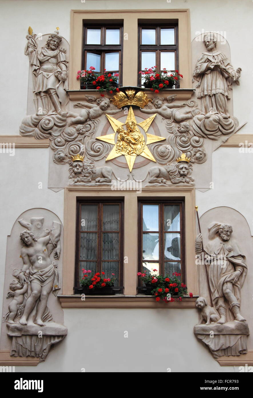 Renaissance-Stil Palast in Prag, Tschechische Republik Stockfoto