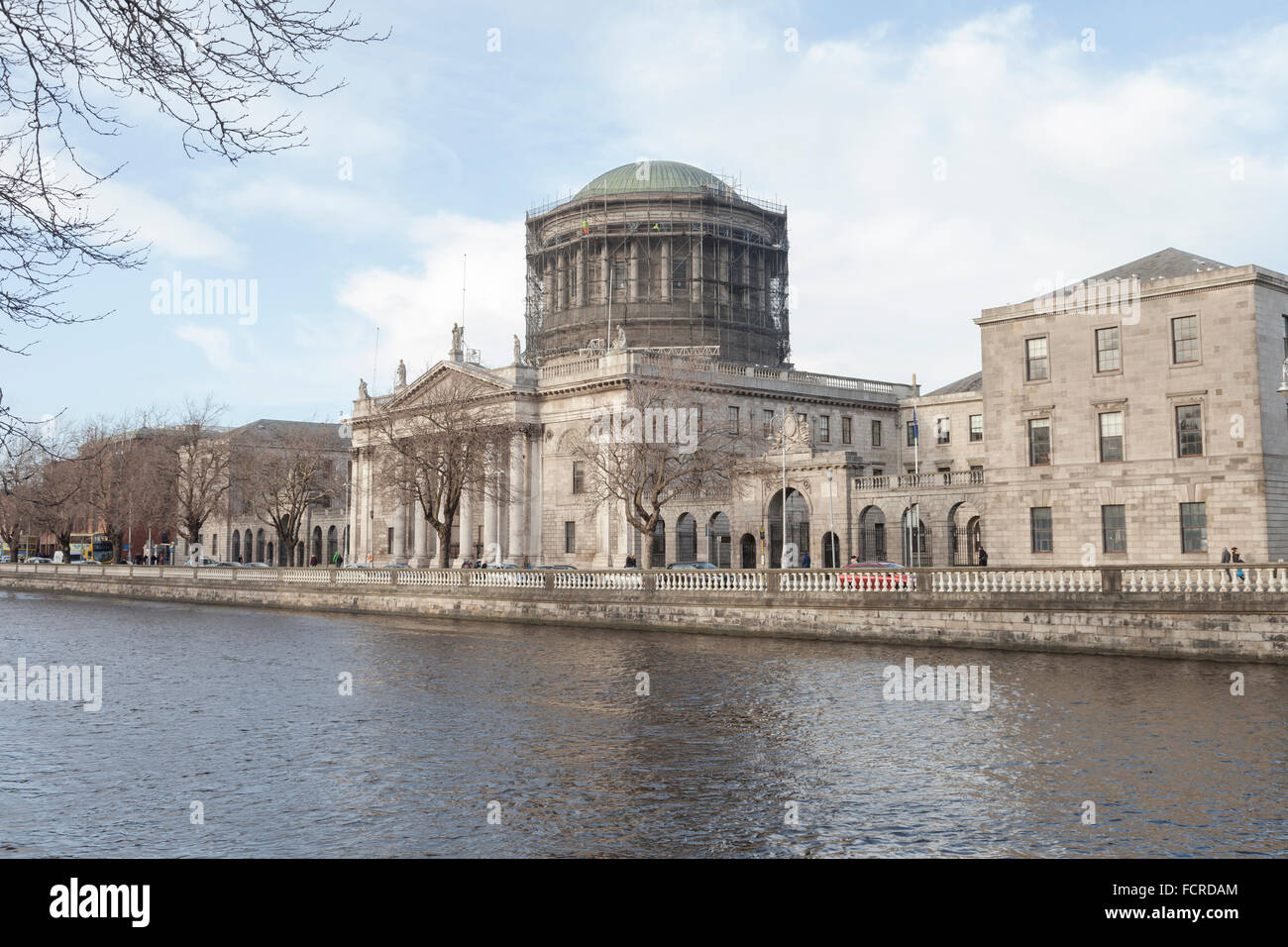 Das Four Courts in Dublin Gebäude Stockfoto