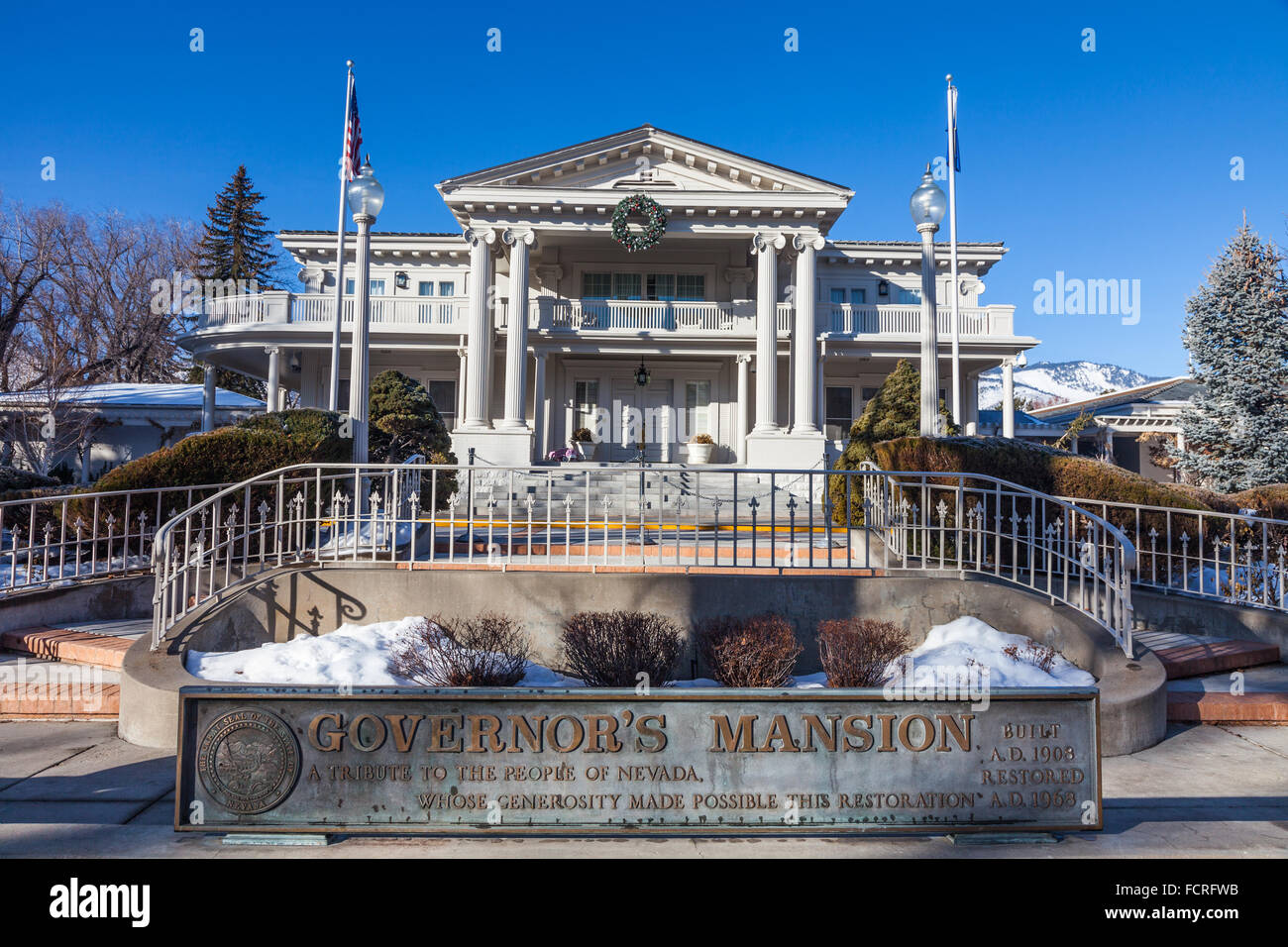 Des Gouverneurs des Staates Nevada in Carson City Stockfoto