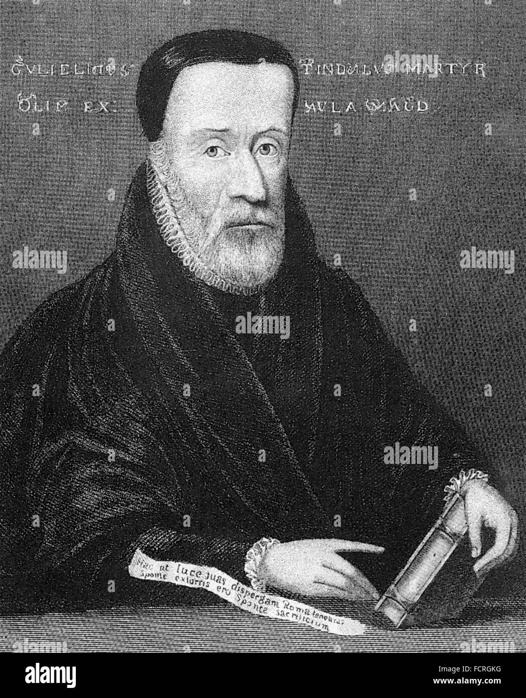 WILLIAM TYNDALE (c 1494-1536) englischer Bibelübersetzer Stockfoto