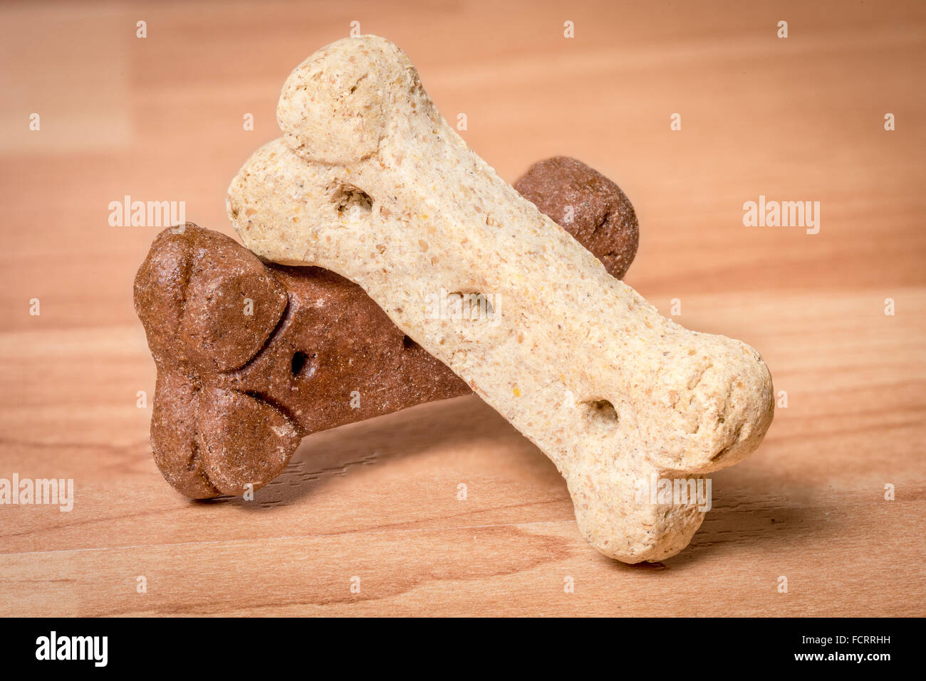 Hundeknochen Nahaufnahme gestapelt Stockfoto