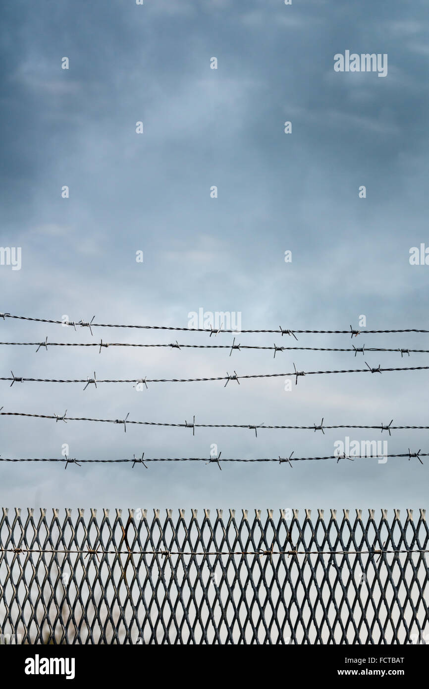 An die ehemalige innerdeutsche Grenze in Deutschland Stockfoto