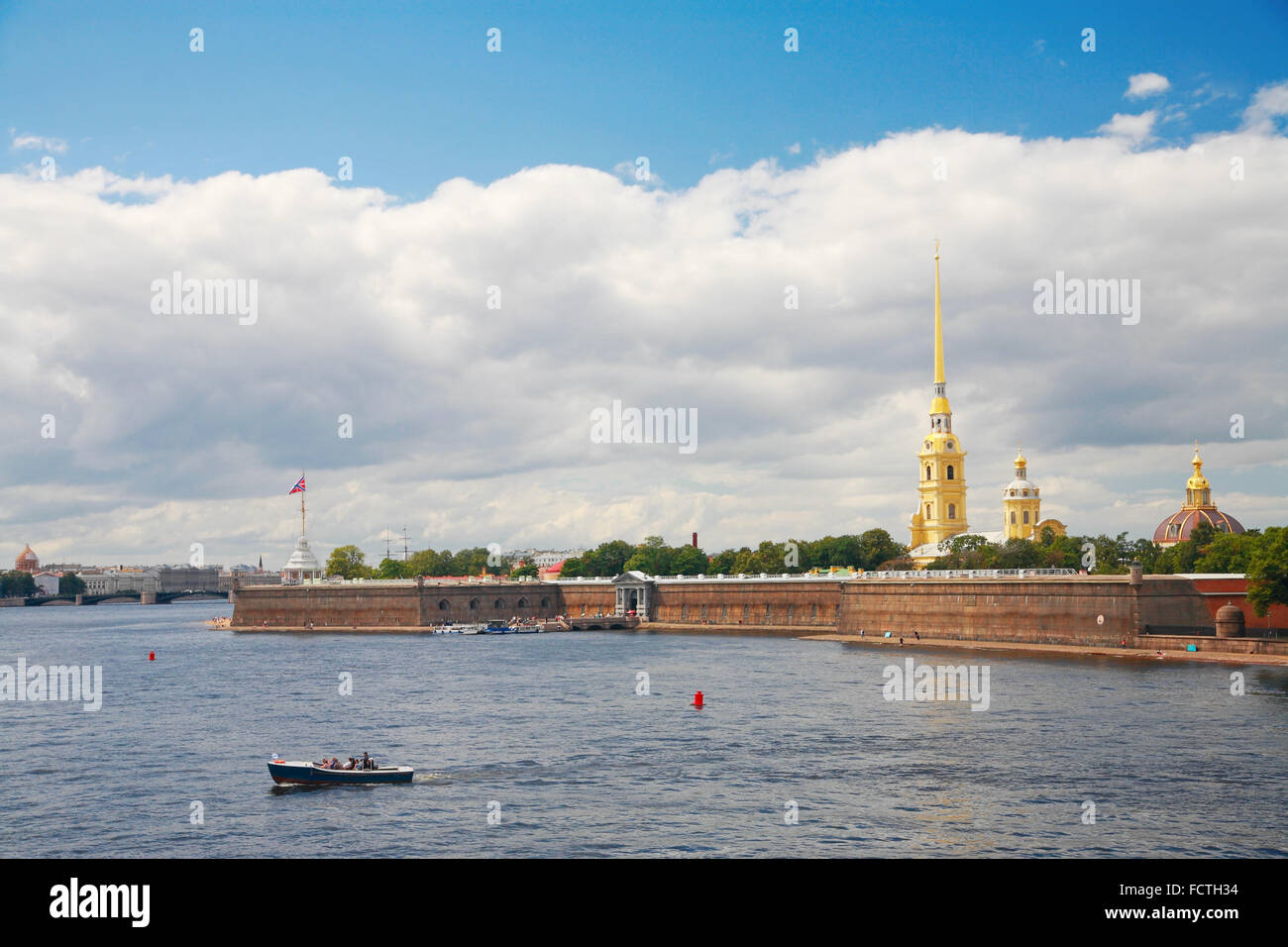 St. Petersburg, Blick auf die Peter- und Paul Fortress Stockfoto