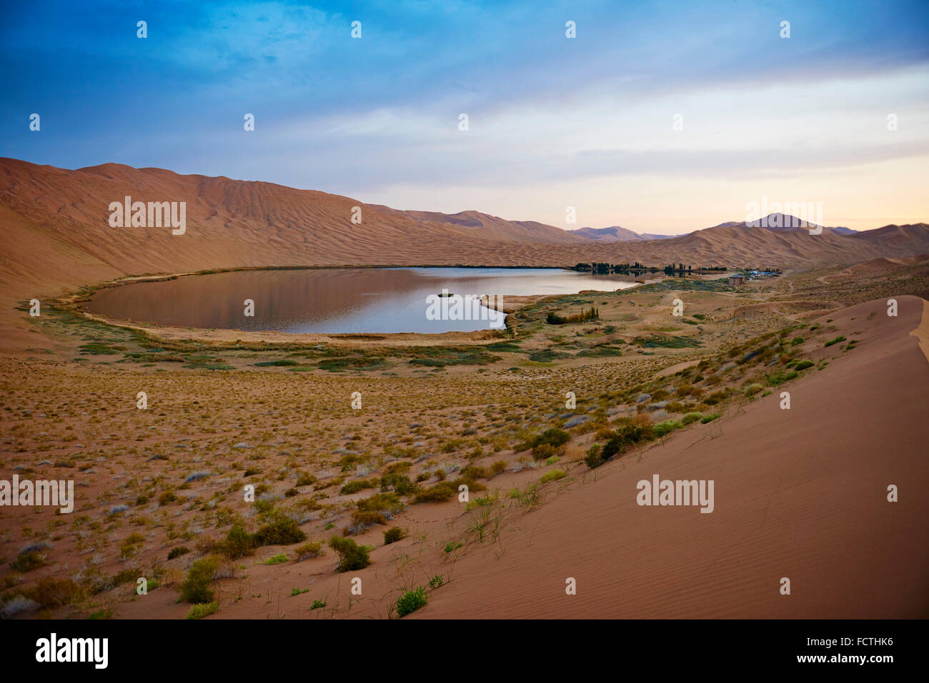 China, Innere Mongolei, Badain Jaran Wüste, Wüste Gobi Stockfoto